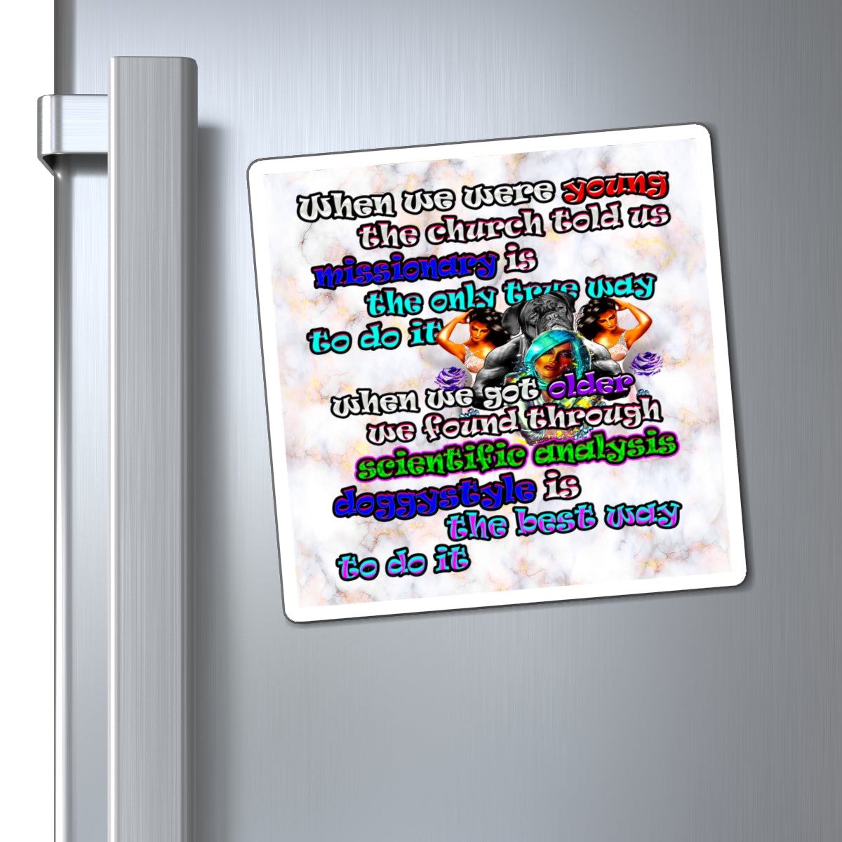 doggystyle - Magnets - (white marble)