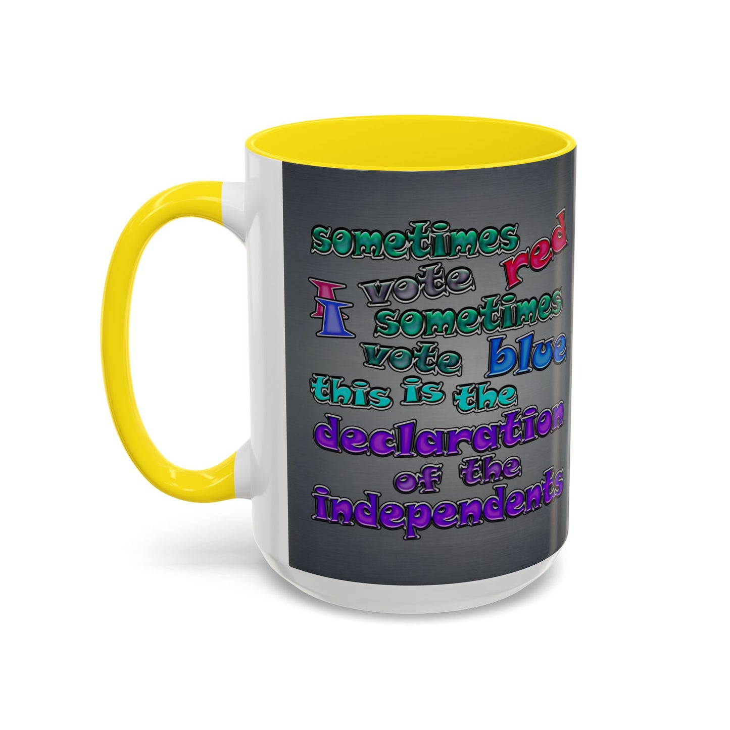 declaration of the independents - Accent Mug (grey-light grey)