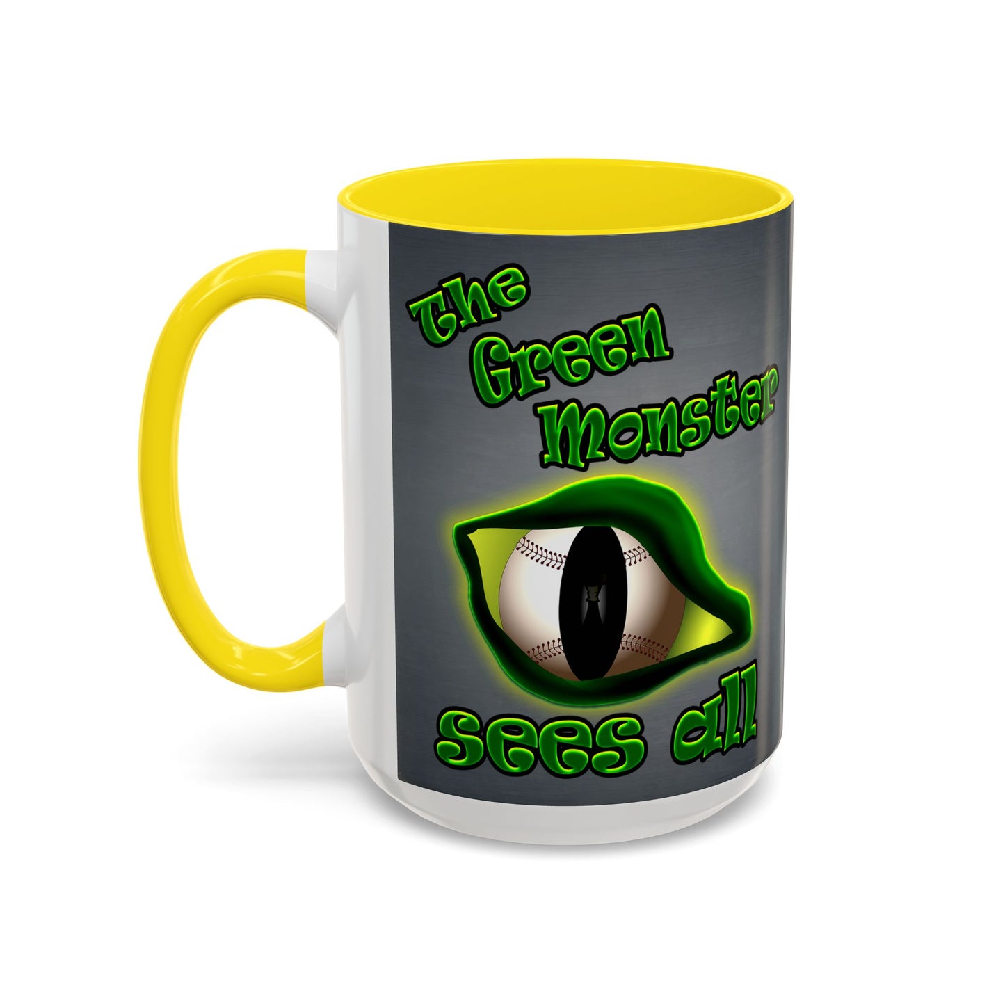 green monster - Accent Mug (grey-light grey)