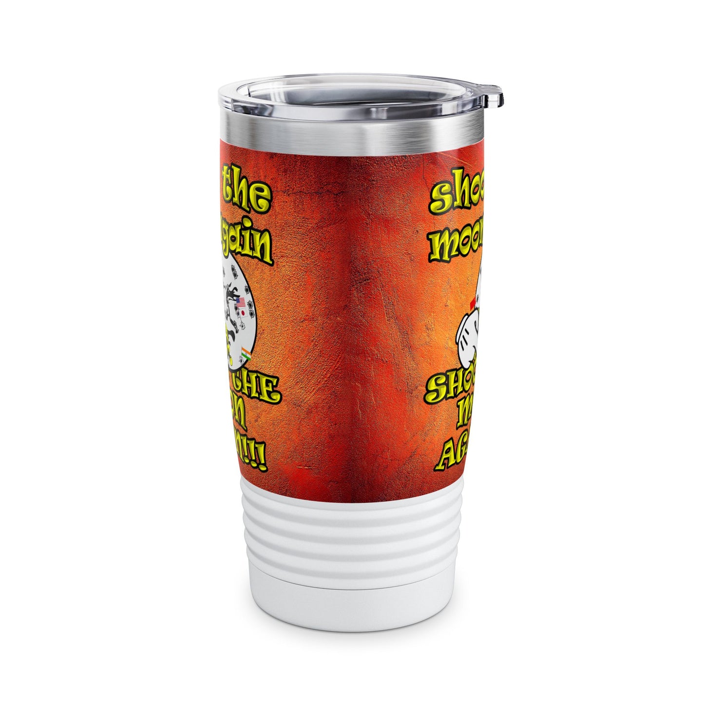 shoot the moon again - Ringneck Tumbler, 20oz (burnt orange)