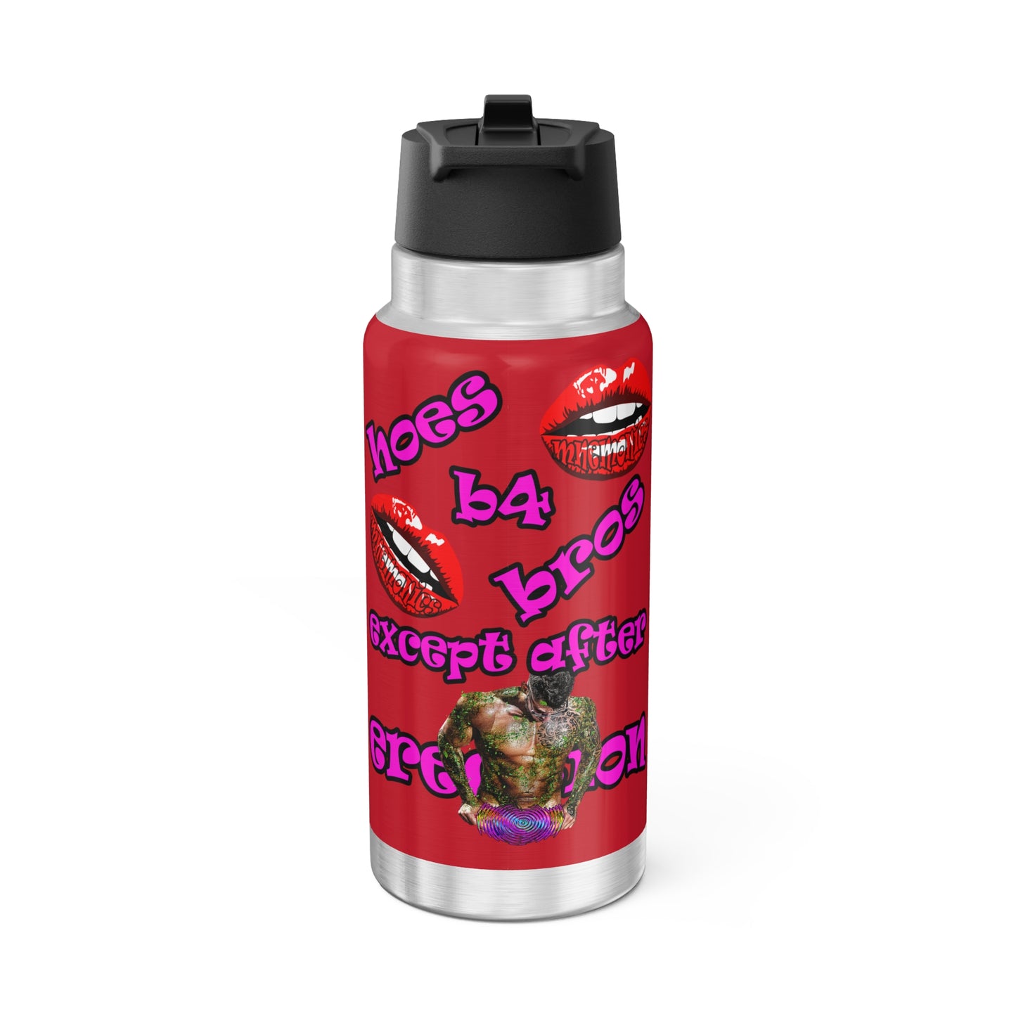 hoes b4 bros - Gator Tumbler, 32oz (dark red)