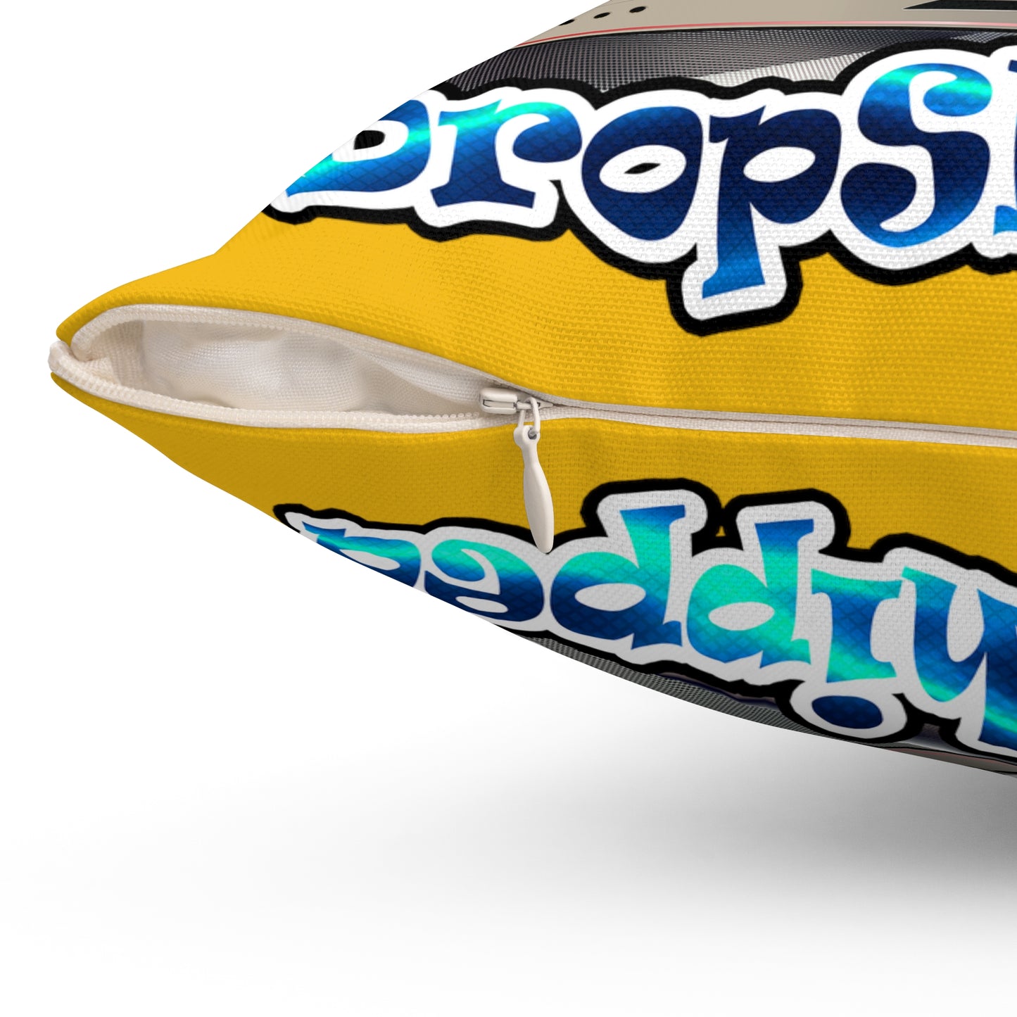logo - Spun Polyester Square Pillow - (yellow)