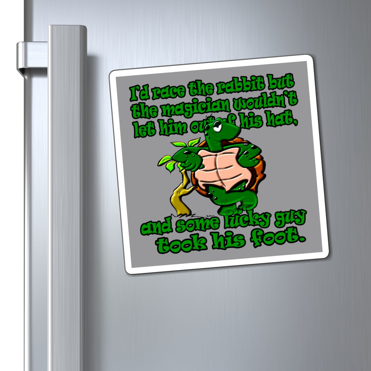 turtle race - Magnets - (grey)