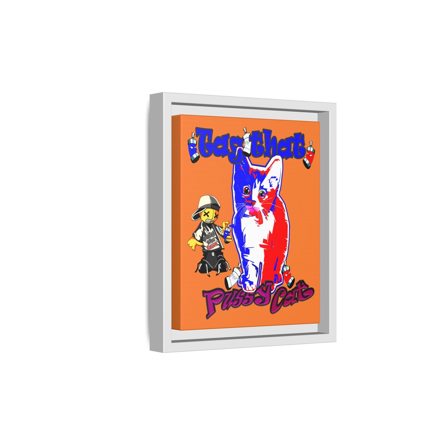 tag that - framed canvas art (crusta)