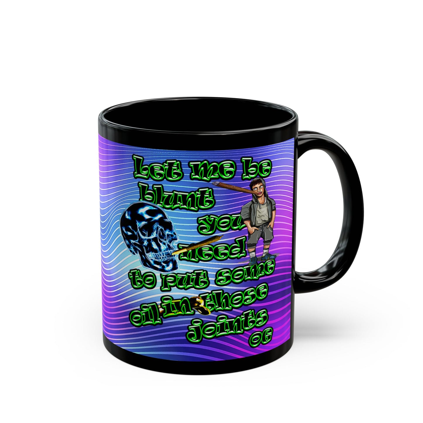 og - Black Mug (purple wave)