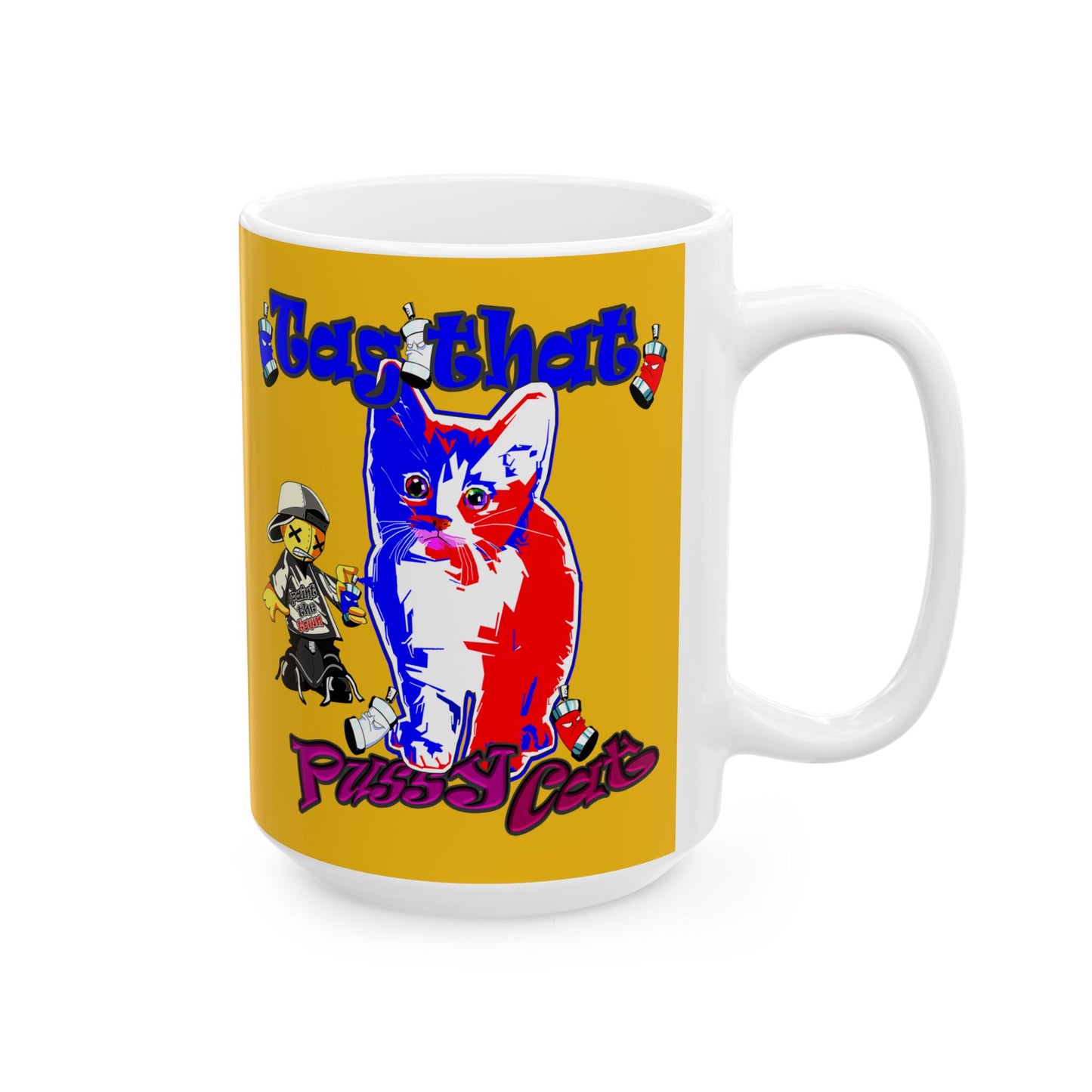 tag that - White Mug (yellow)