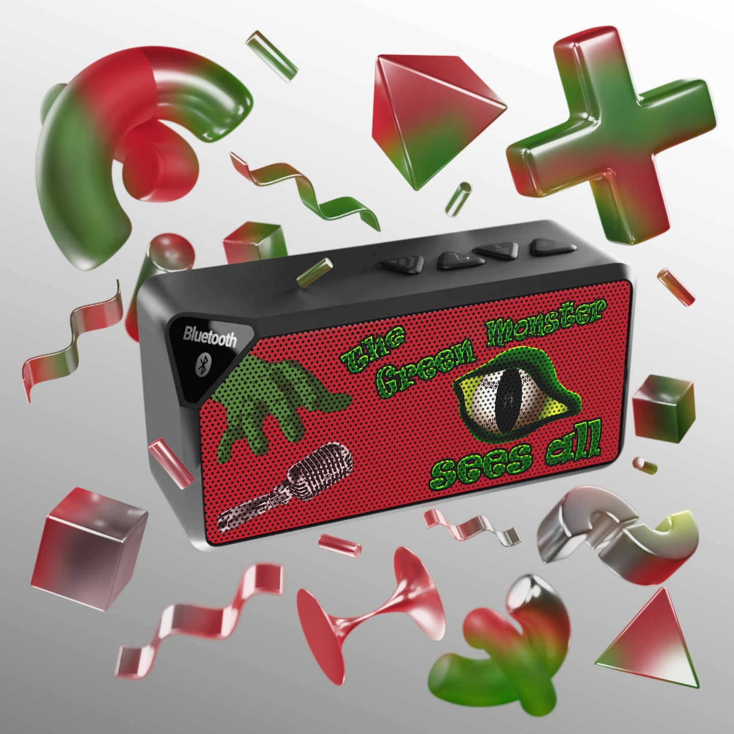 green monster - Jabba Bluetooth Speaker (dark red)
