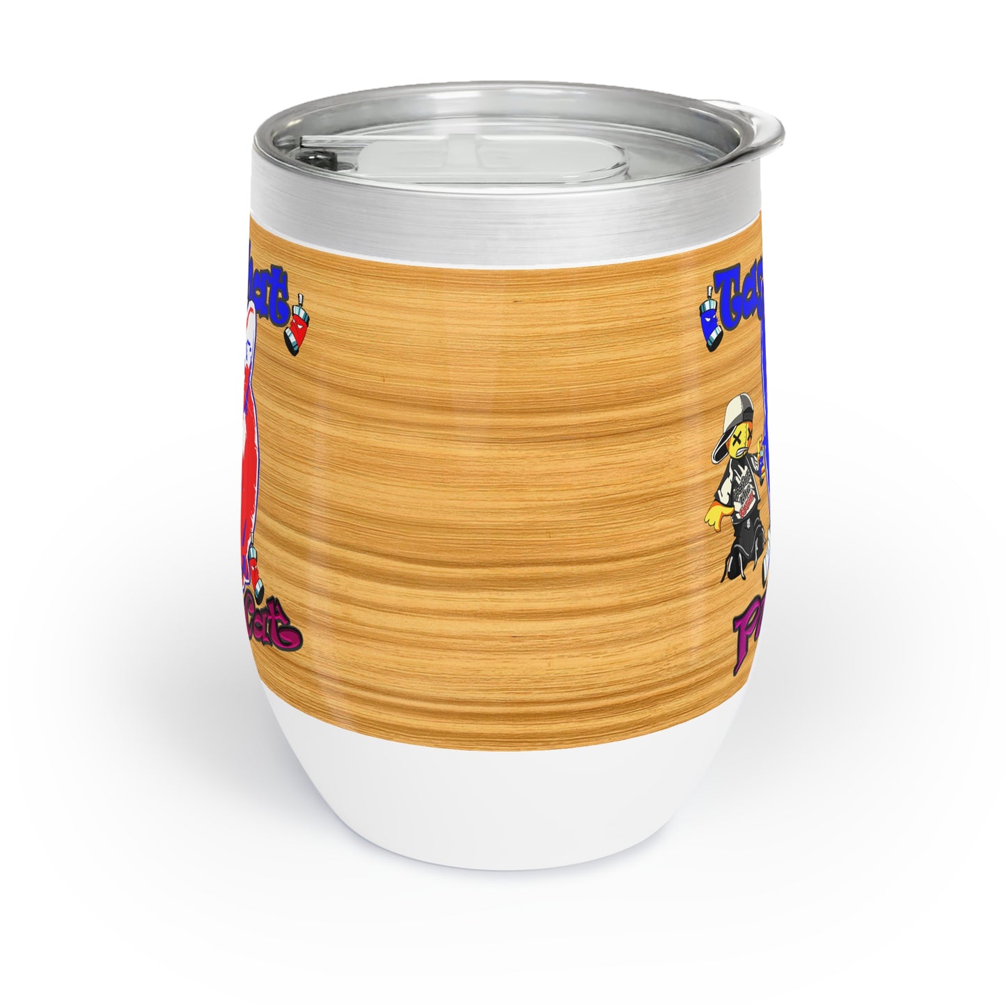 tag that - Chill Wine Tumbler (butterscotch wood finish)