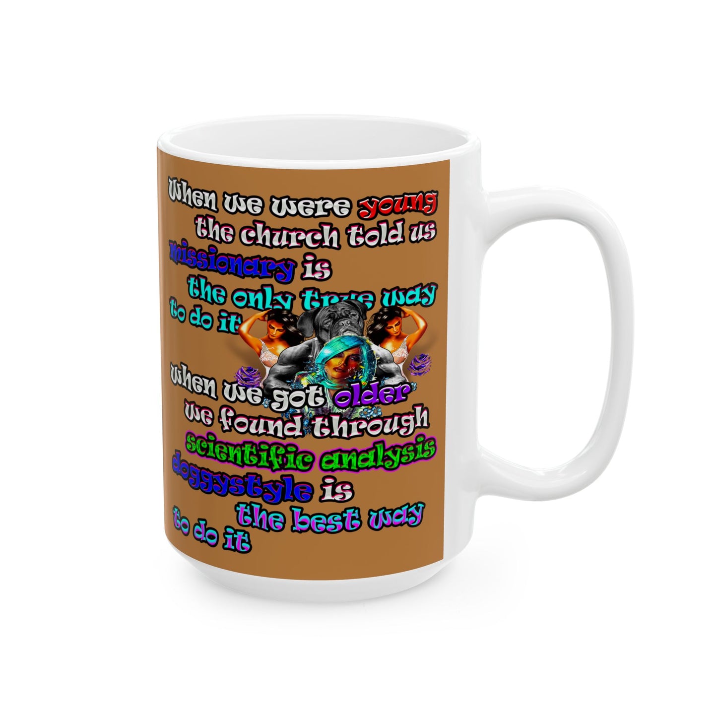 doggystyle - White Mug (light brown)