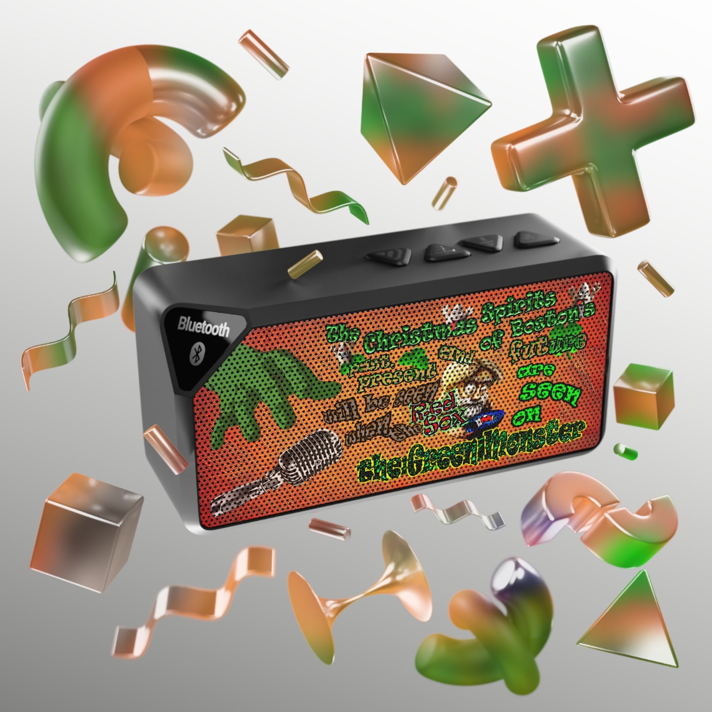 christmas spirits of boston - Jabba Bluetooth Speaker (burnt orange)