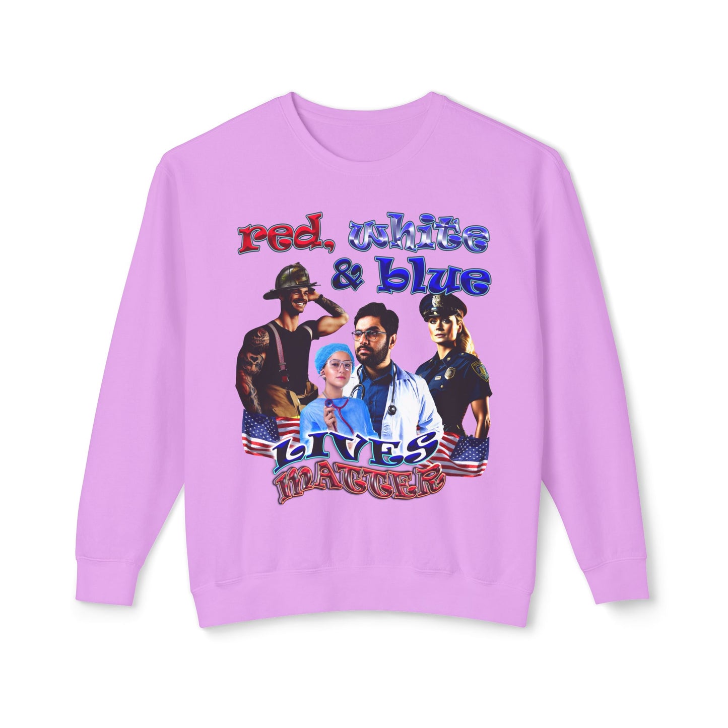 rw&b lives matter - Unisex Lightweight Crewneck Sweatshirt