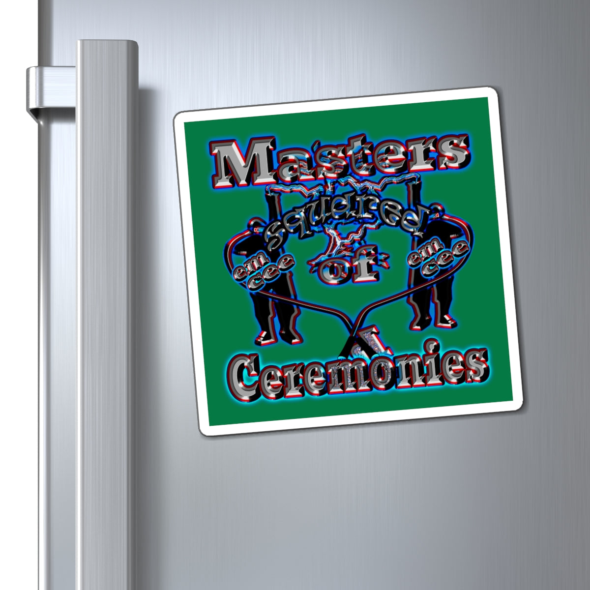 em cee squared - Magnets - (dark green)