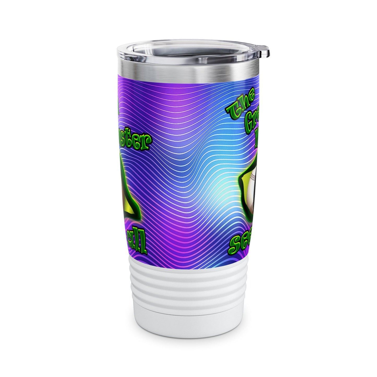 green monster - Ringneck Tumbler, 20oz (purple wave)