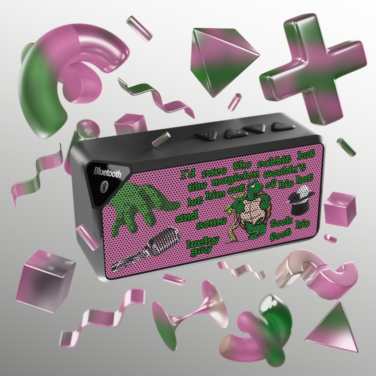 turtle race - Jabba Bluetooth Speaker (light pink)
