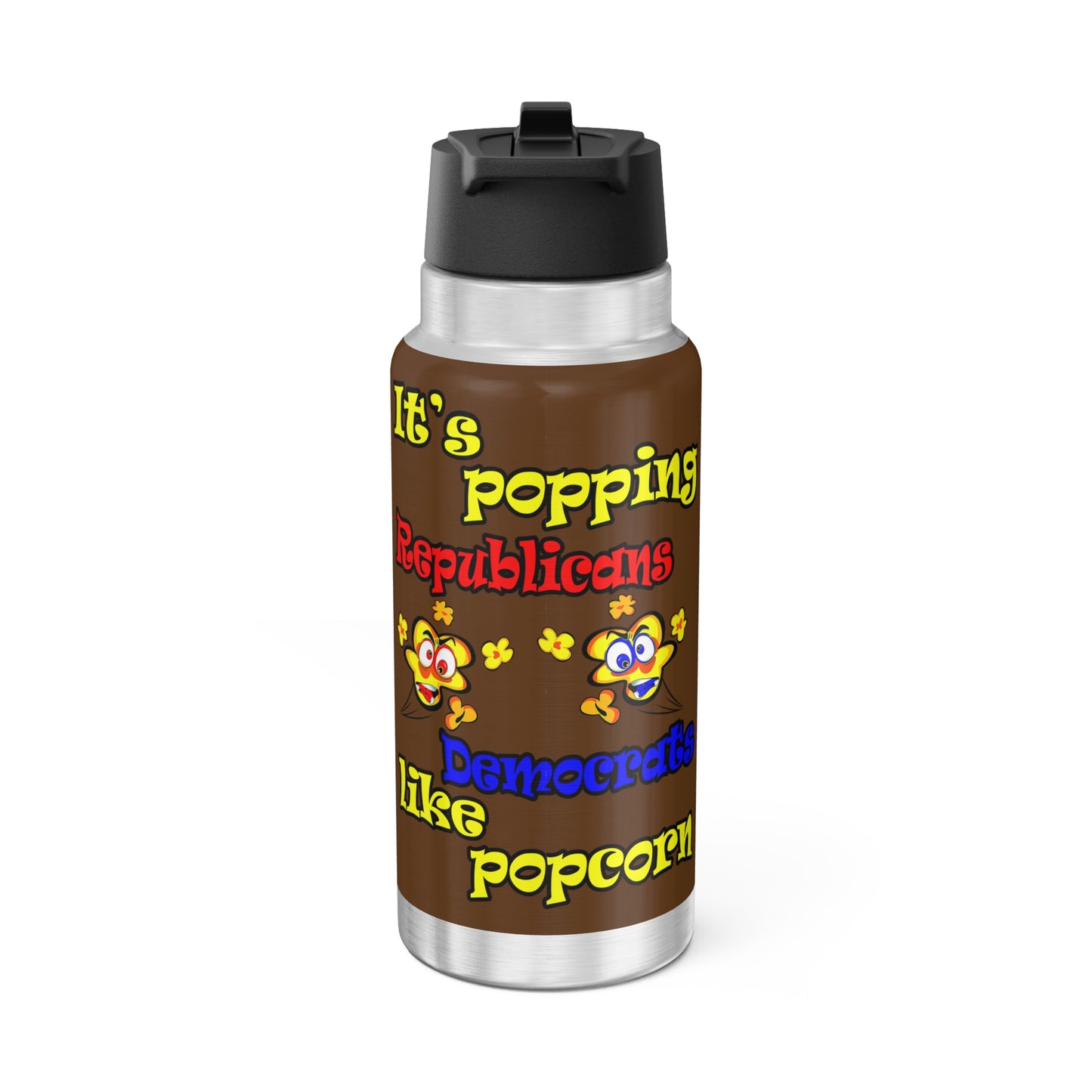 popping like popcorn - Gator Tumbler, 32oz (brown)