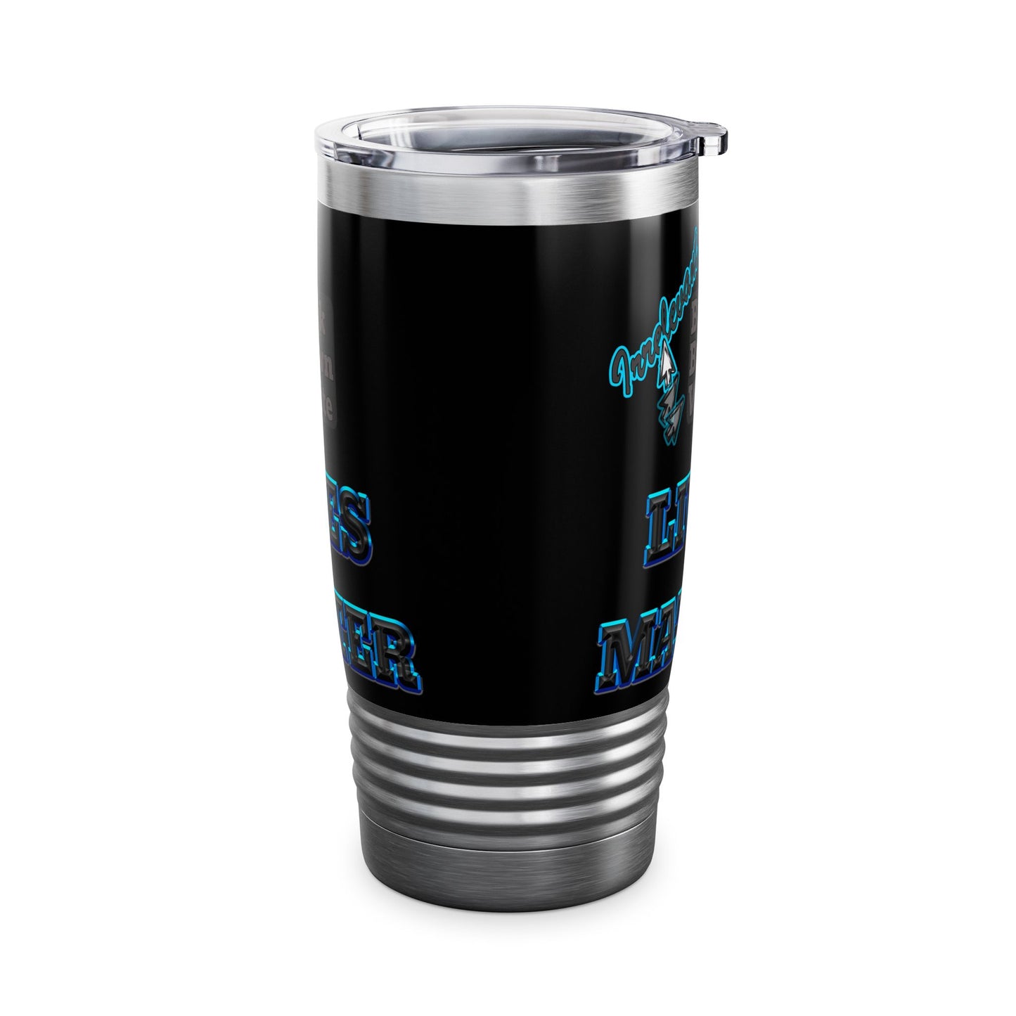 irrelevant - Ringneck Tumbler, 20oz (black)