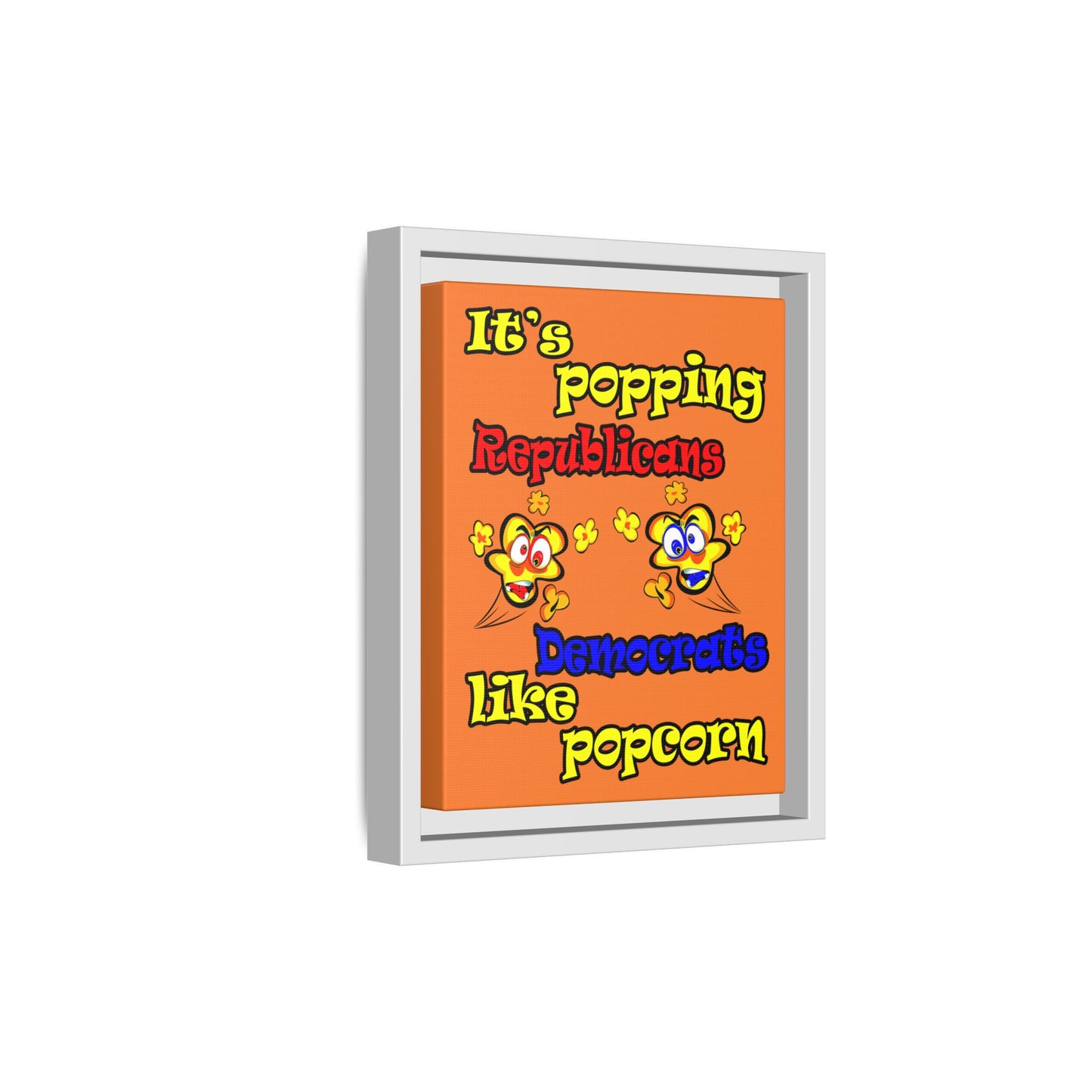 popping like popcorn - framed canvas art (crusta)