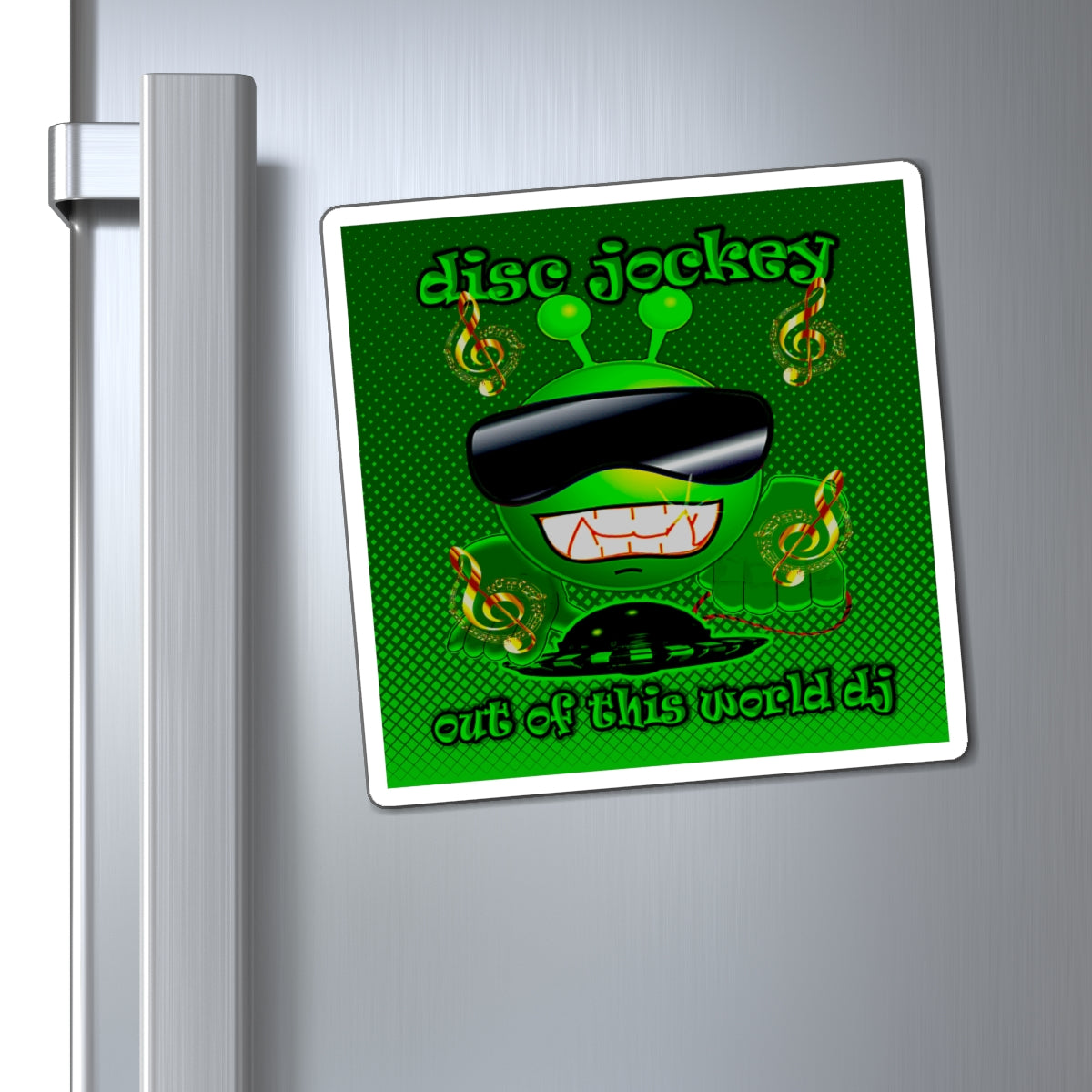 disc jockey - Magnets - (logo green)