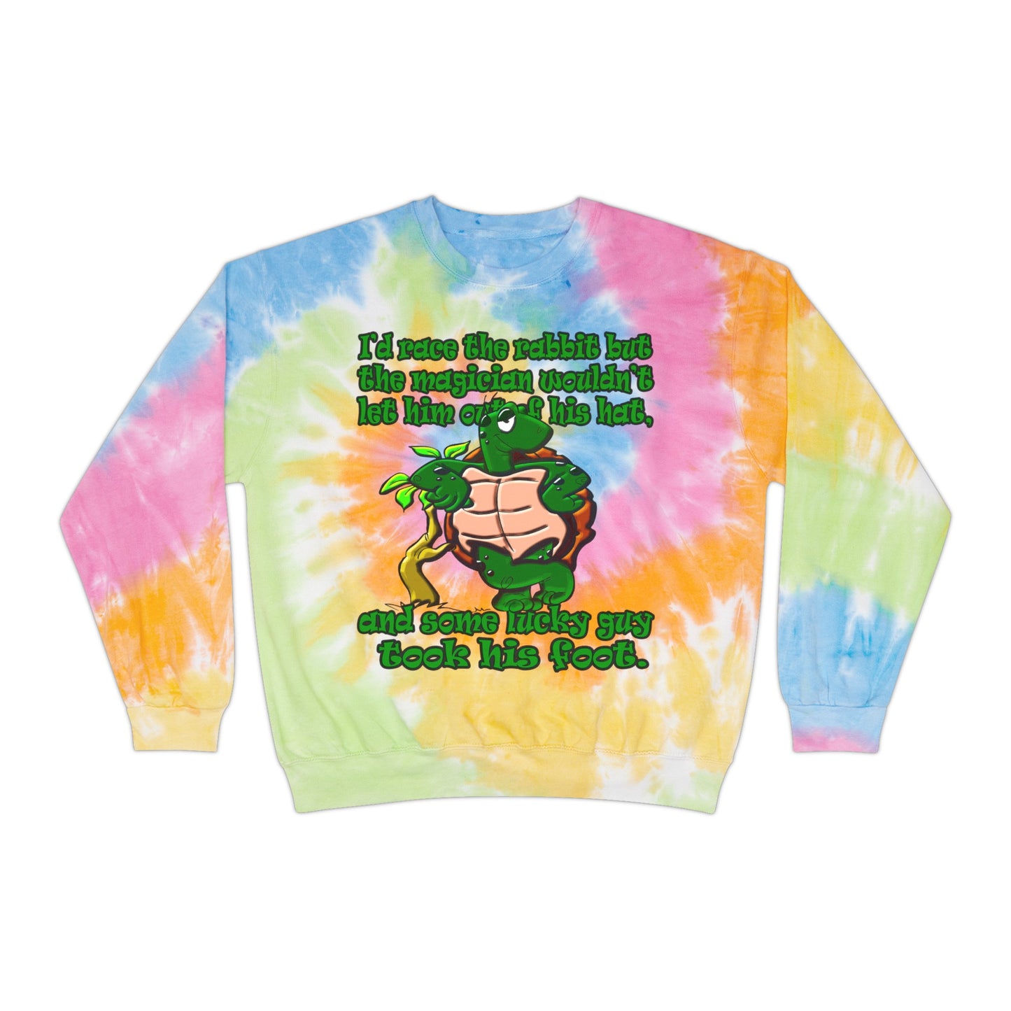 turtle race - Unisex Tie-Dye Sweatshirt