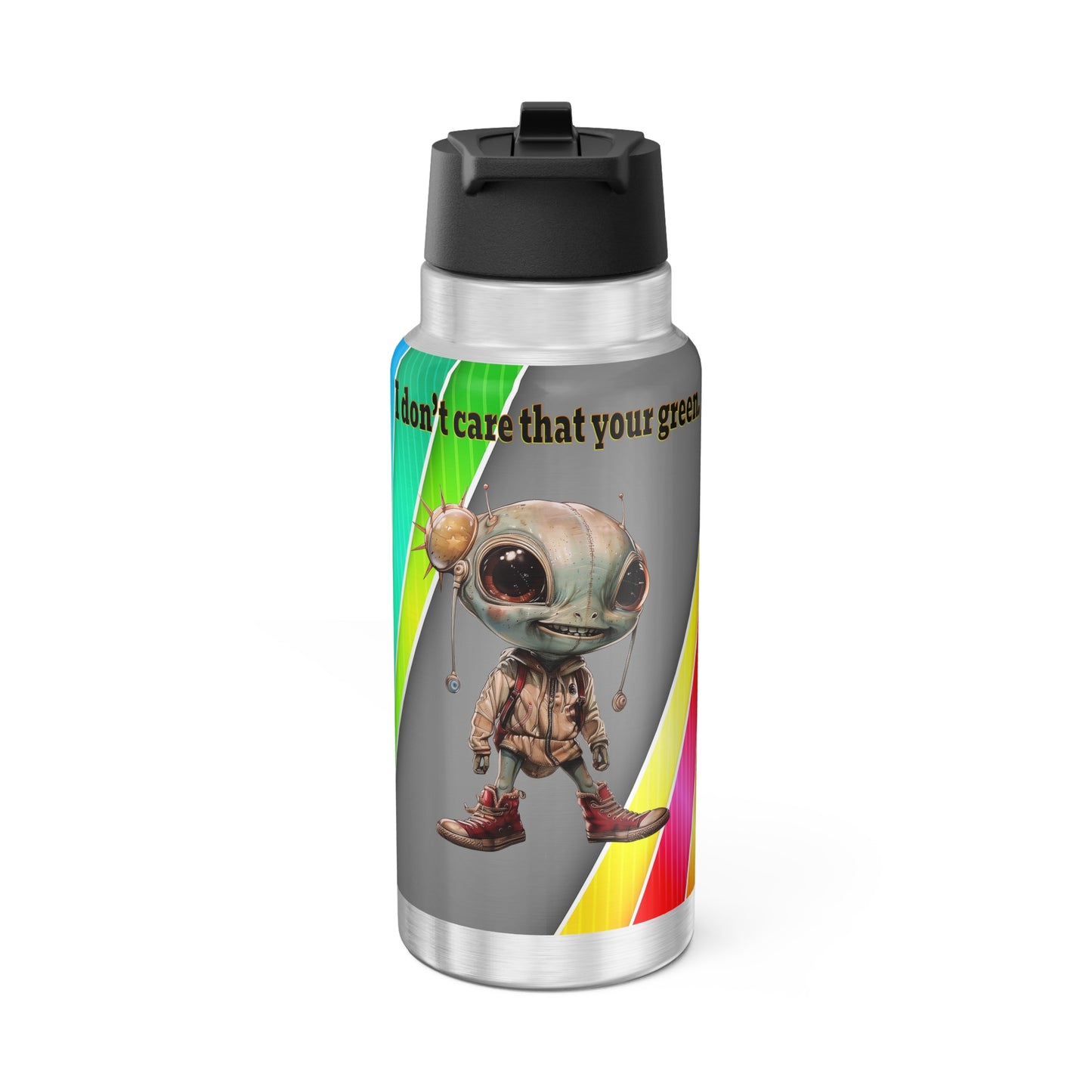 I don't care that your grey - Gator Tumbler, 32oz (rainbow split)