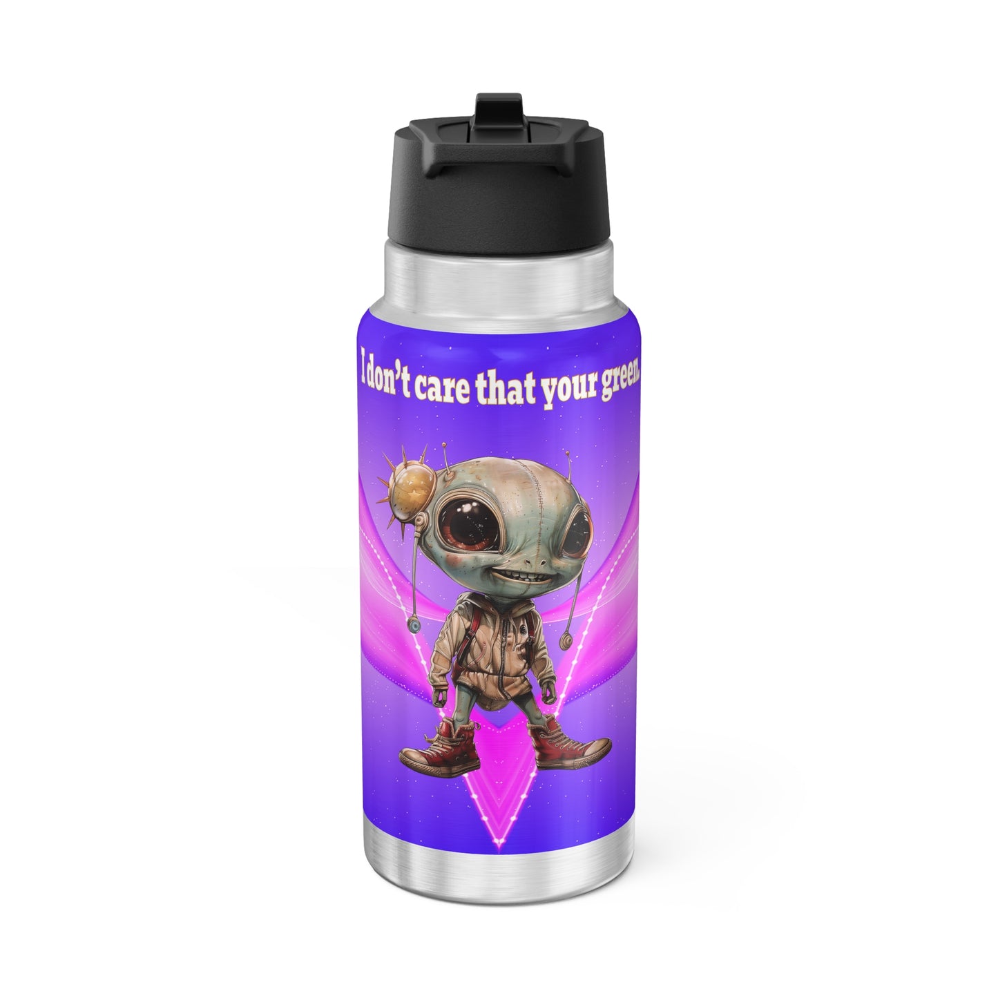 I don't care that your grey - Gator Tumbler, 32oz (purple-pink wave)