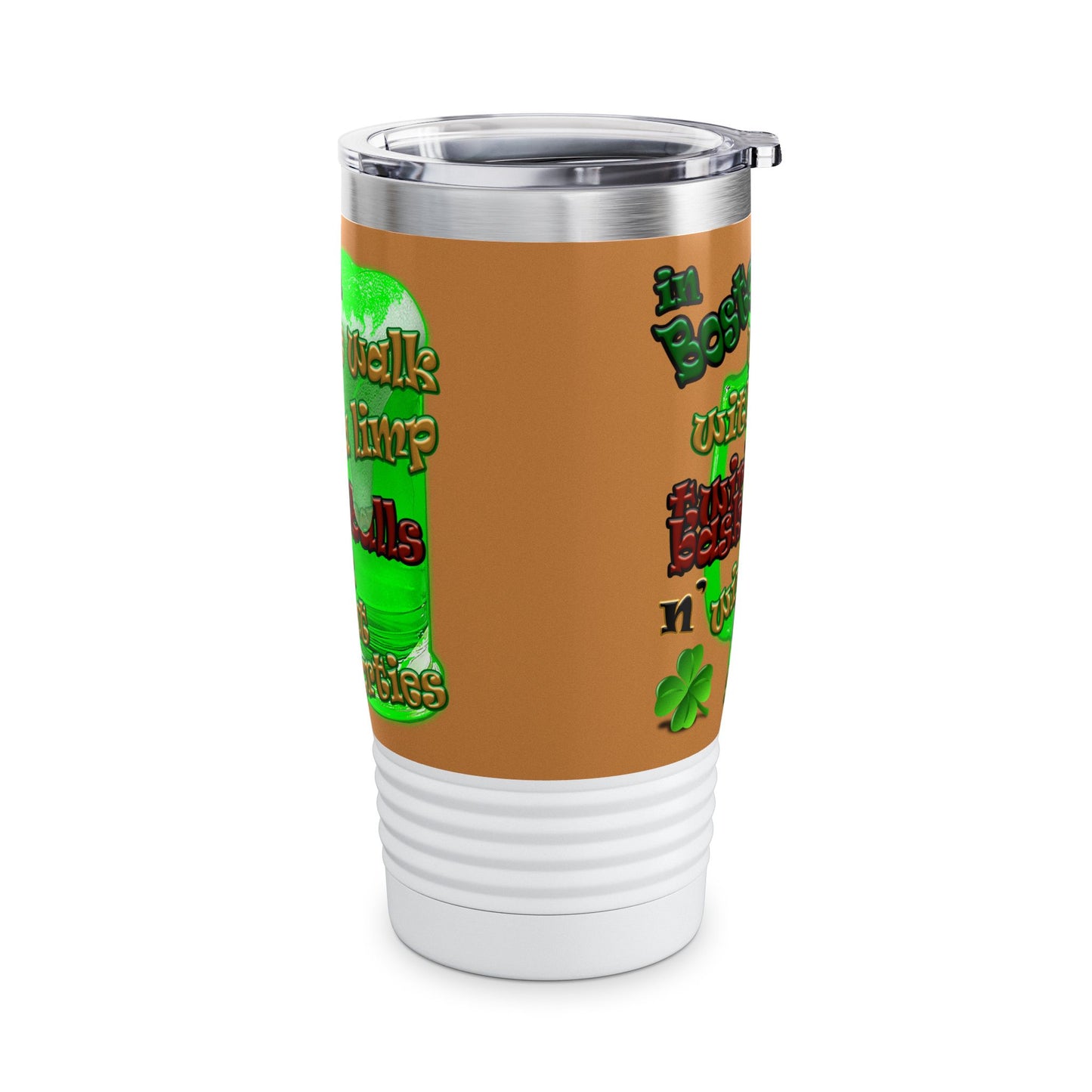 celtics logo - Ringneck Tumbler, 20oz (light brown)