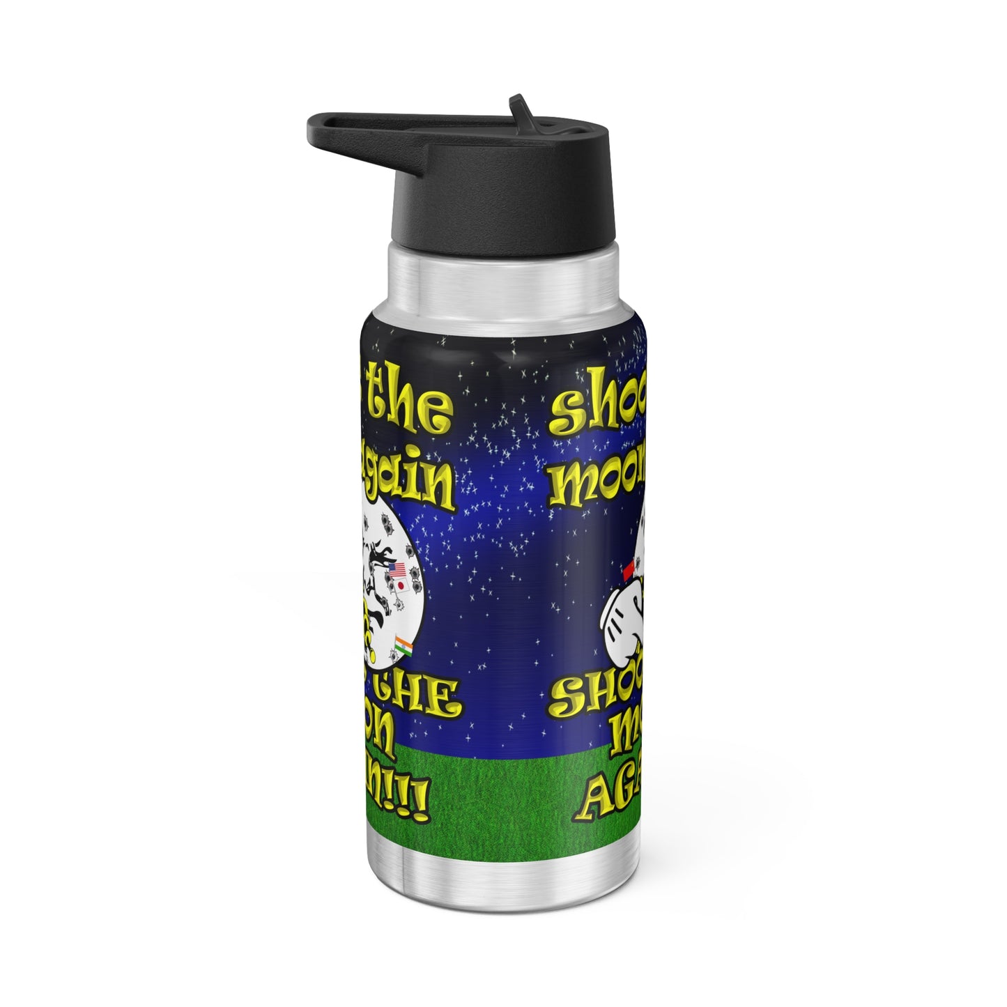 shoot the moon again - Gator Tumbler, 32oz ('snoops' background)