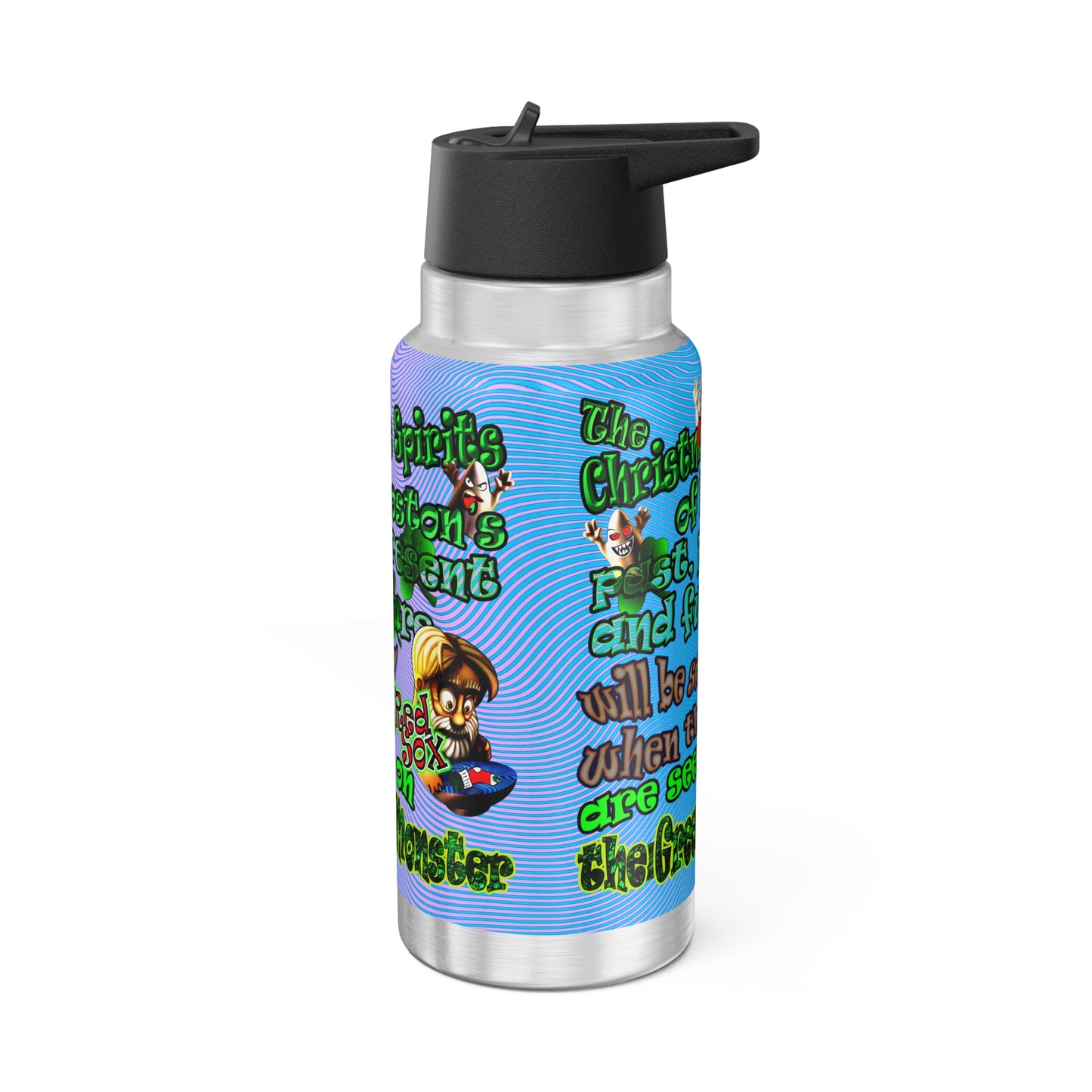 christmas spirits of boston - Gator Tumbler, 32oz (light blue-purple wave)