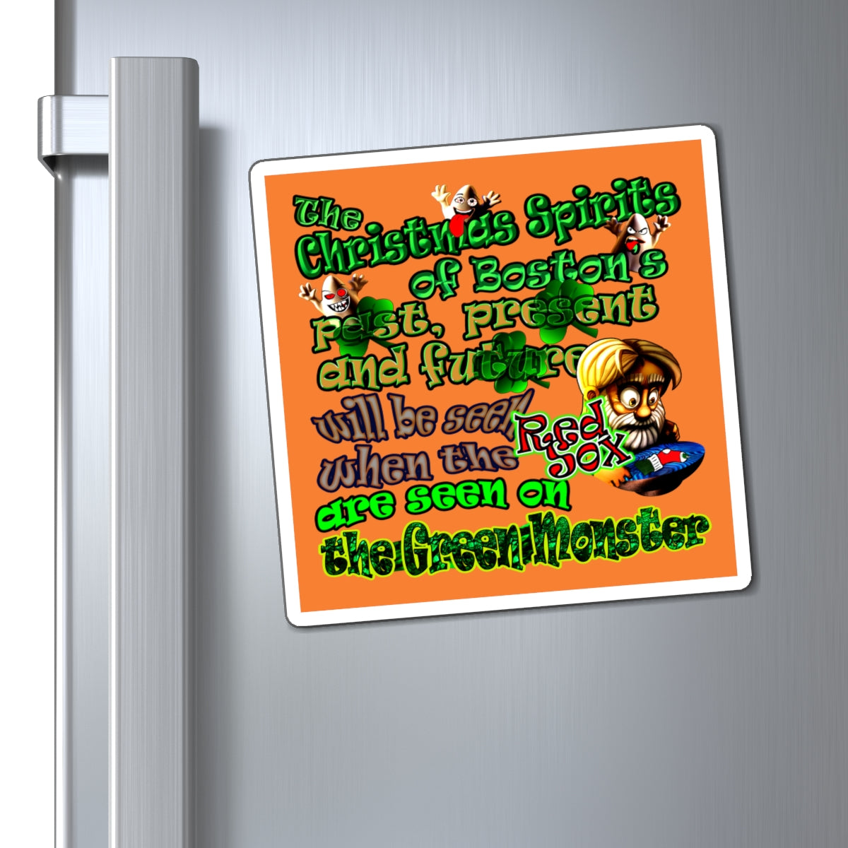 christmas spirits of boston - Magnets - (crusta)