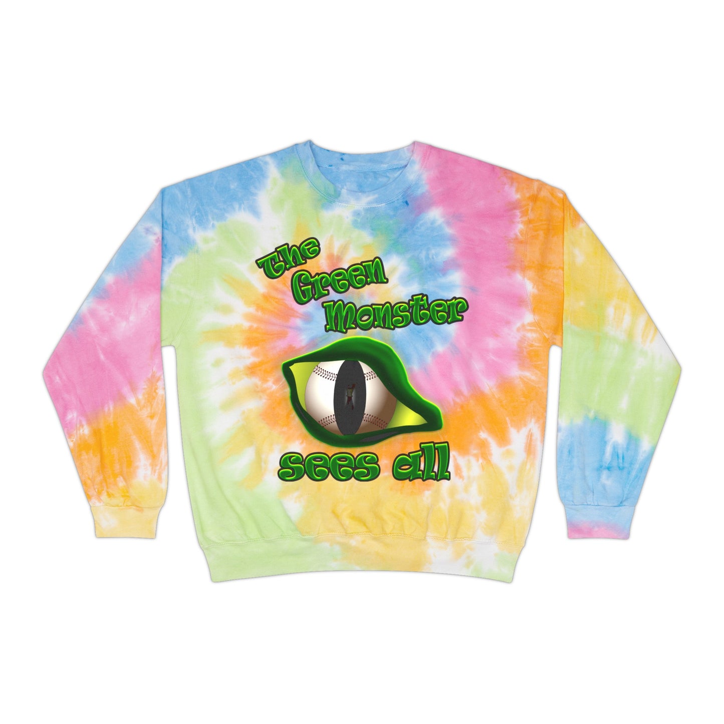 green monster - Unisex Tie-Dye Sweatshirt