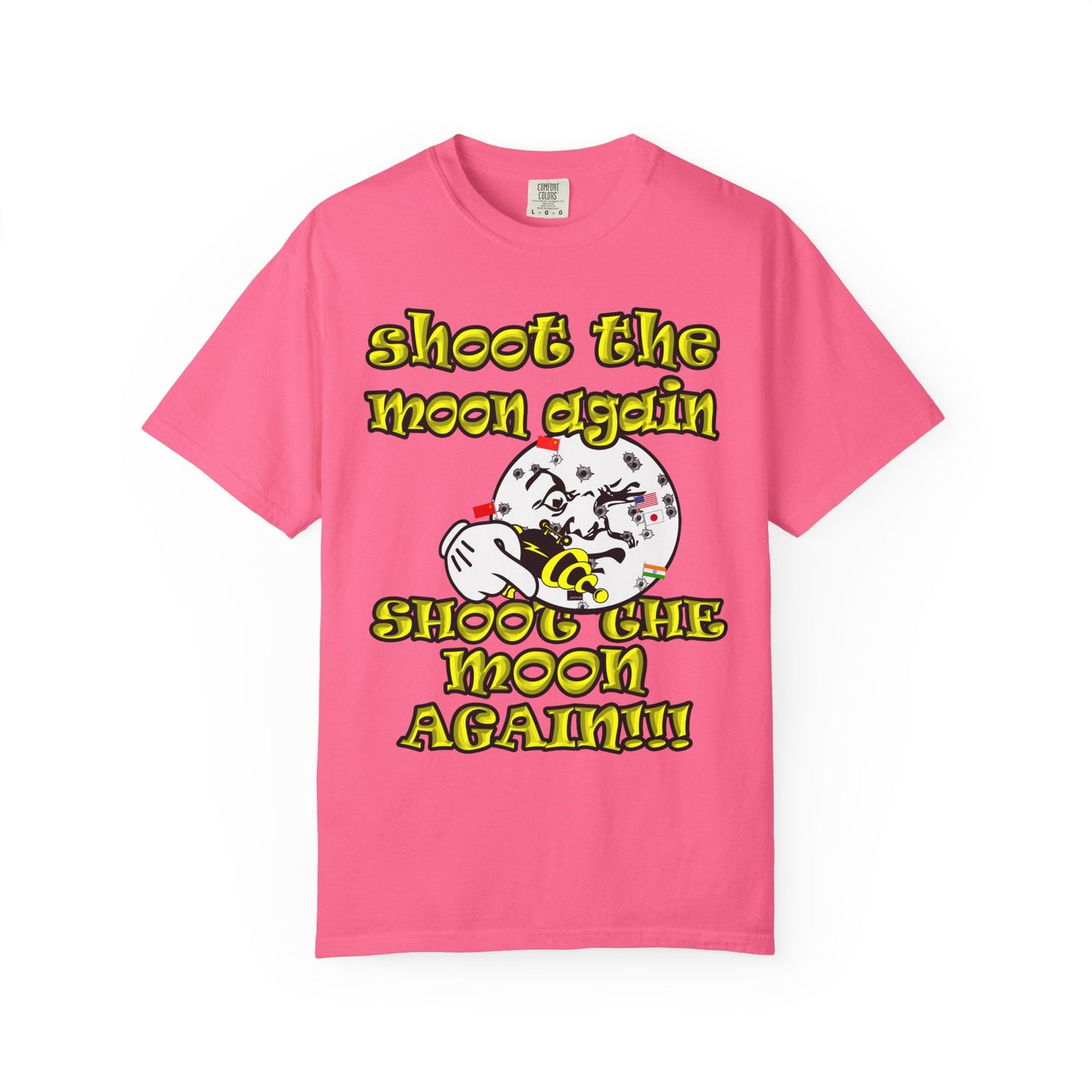 shoot the moon again - Unisex Garment-Dyed T-shirt