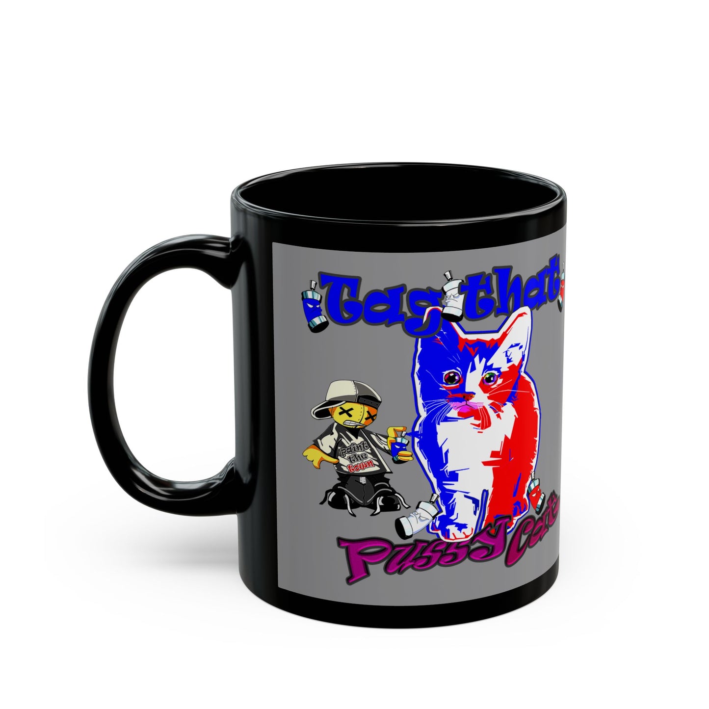 tag that - Black Mug (grey)