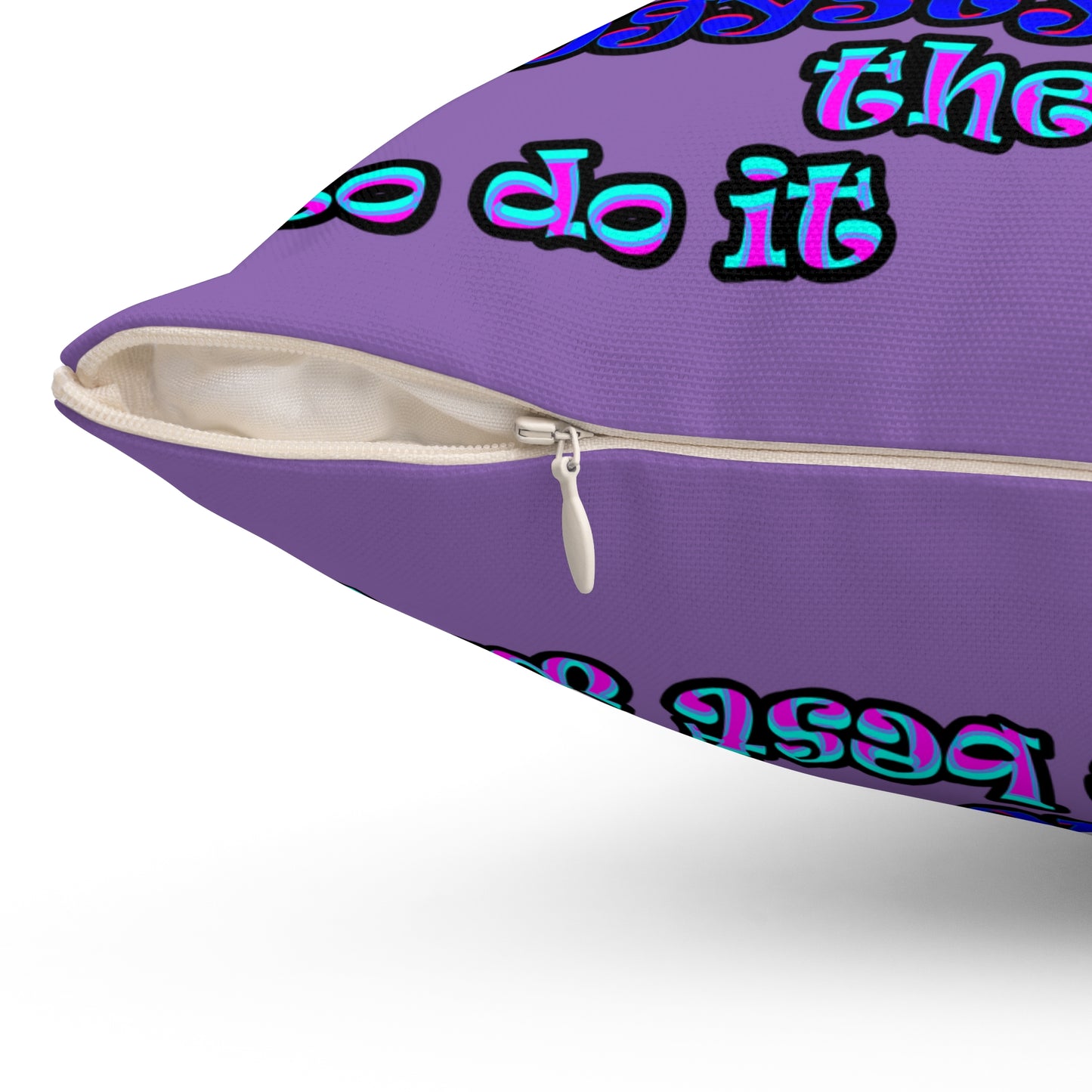 doggystyle - Spun Polyester Square Pillow - (light purple)