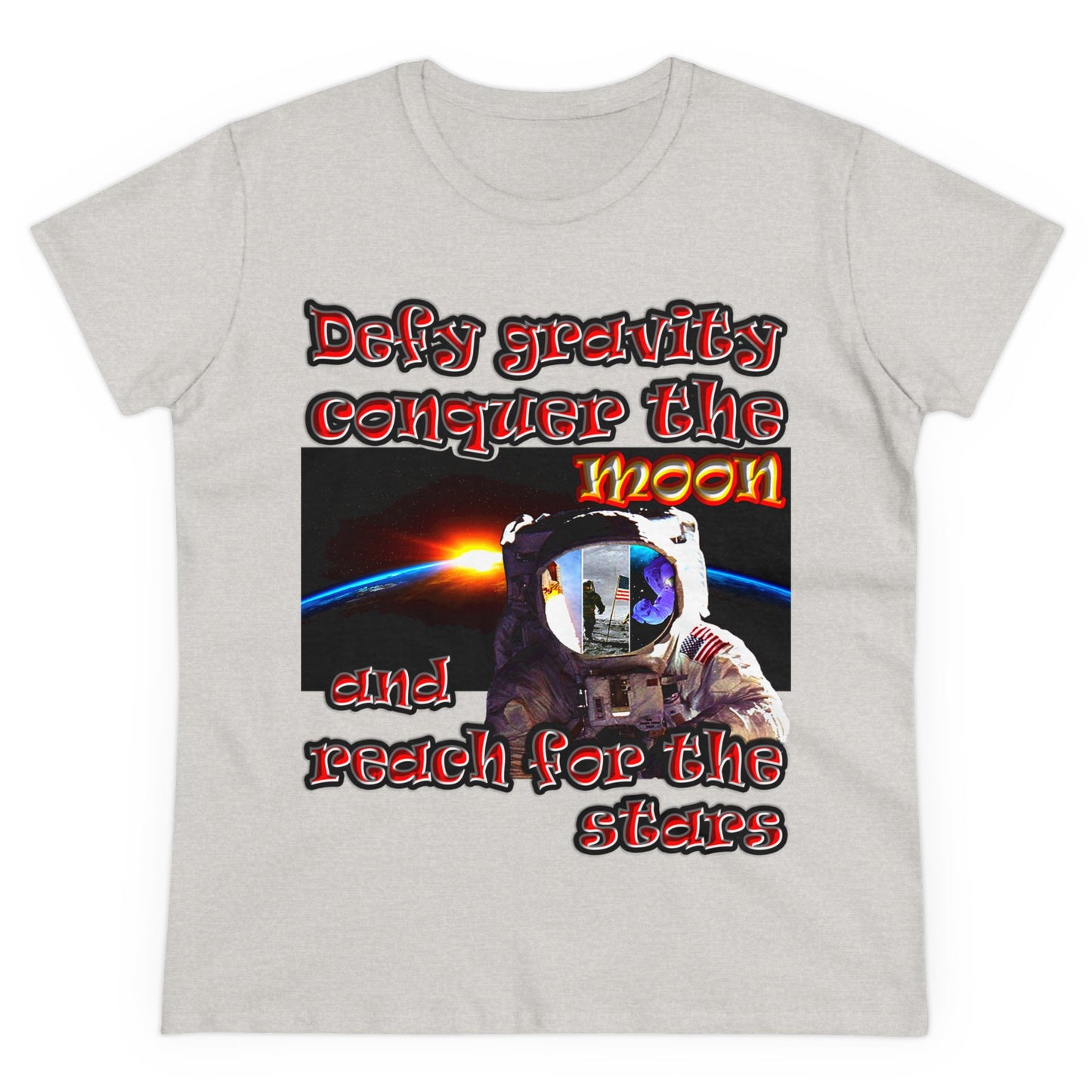 defy conquer reach - Women's Midweight Cotton Tee