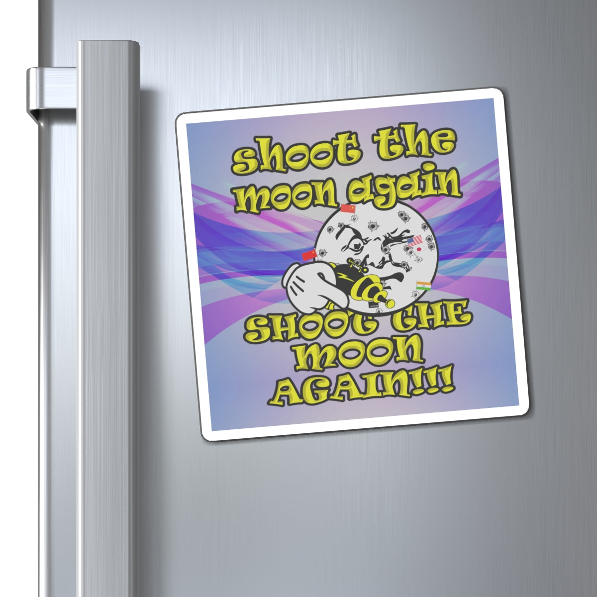 shoot the moon again - Magnets - (light blue-pink wave)