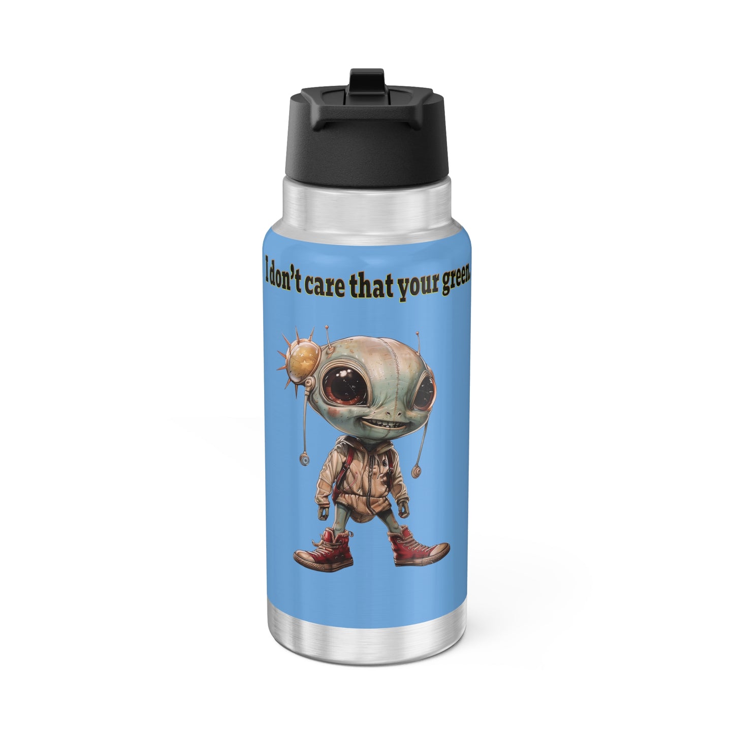 I don't care that your grey - Gator Tumbler, 32oz (light blue)