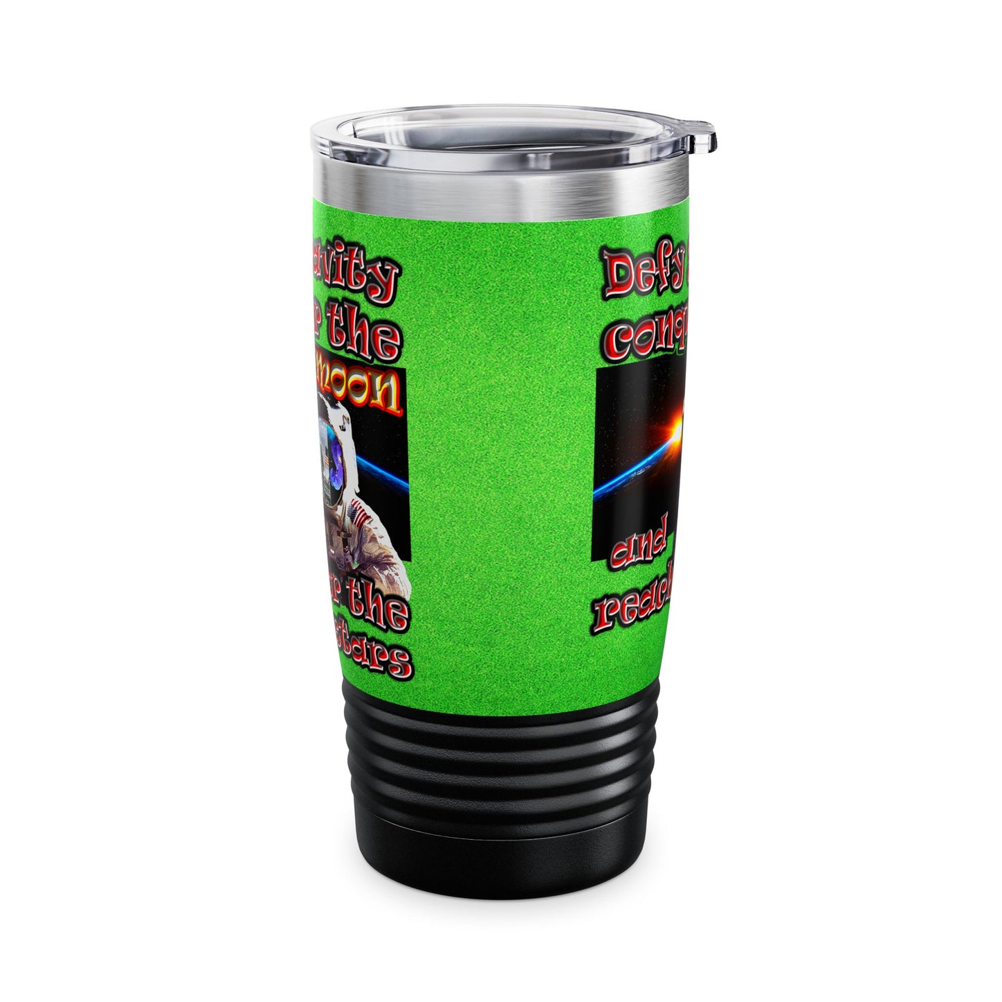 defy conquer reach - Ringneck Tumbler, 20oz (green turf)