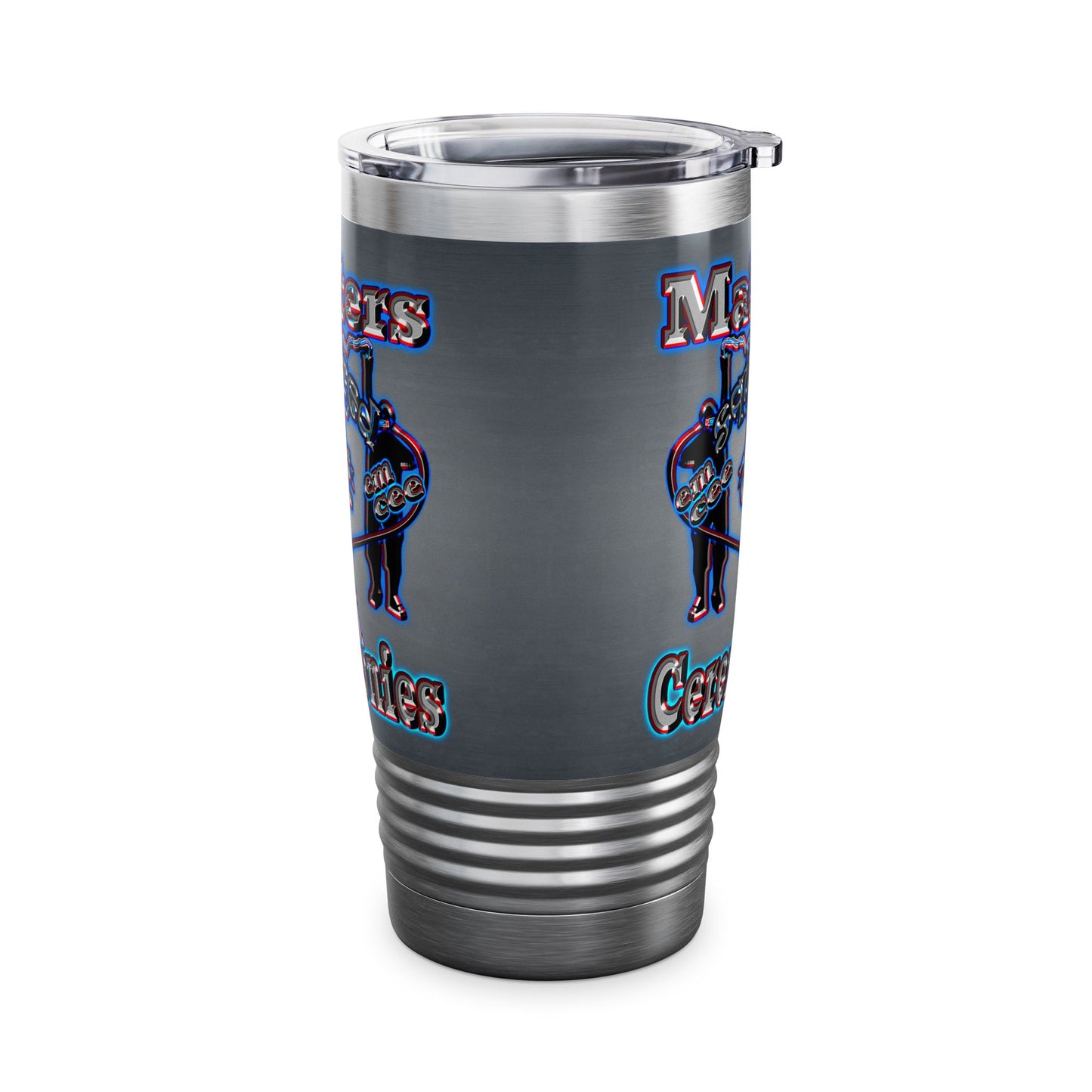 em cee squared - Ringneck Tumbler, 20oz (grey-light grey)