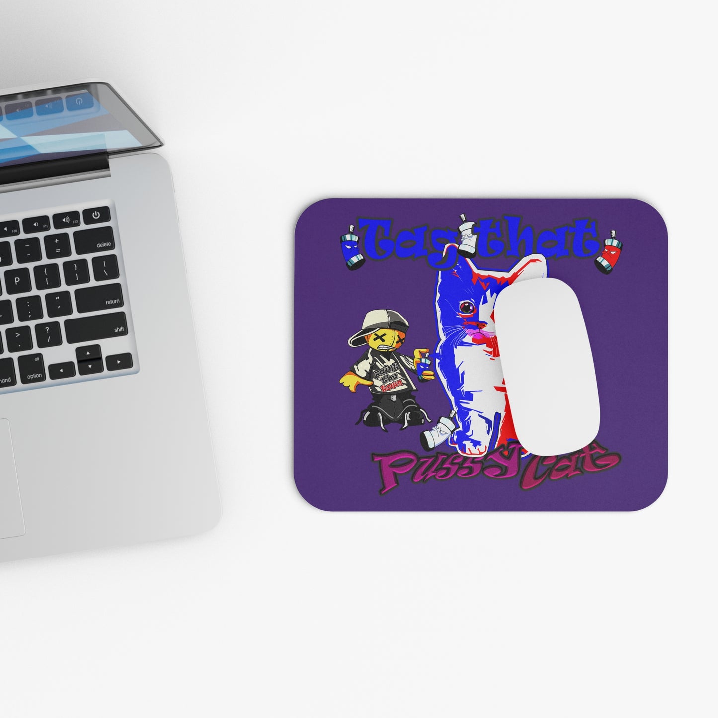 tag that - Mouse Pad (Rectangle) (purple)