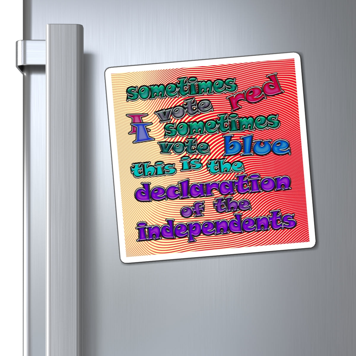 declaration of the independents - Magnets - (yellow-orange wave)