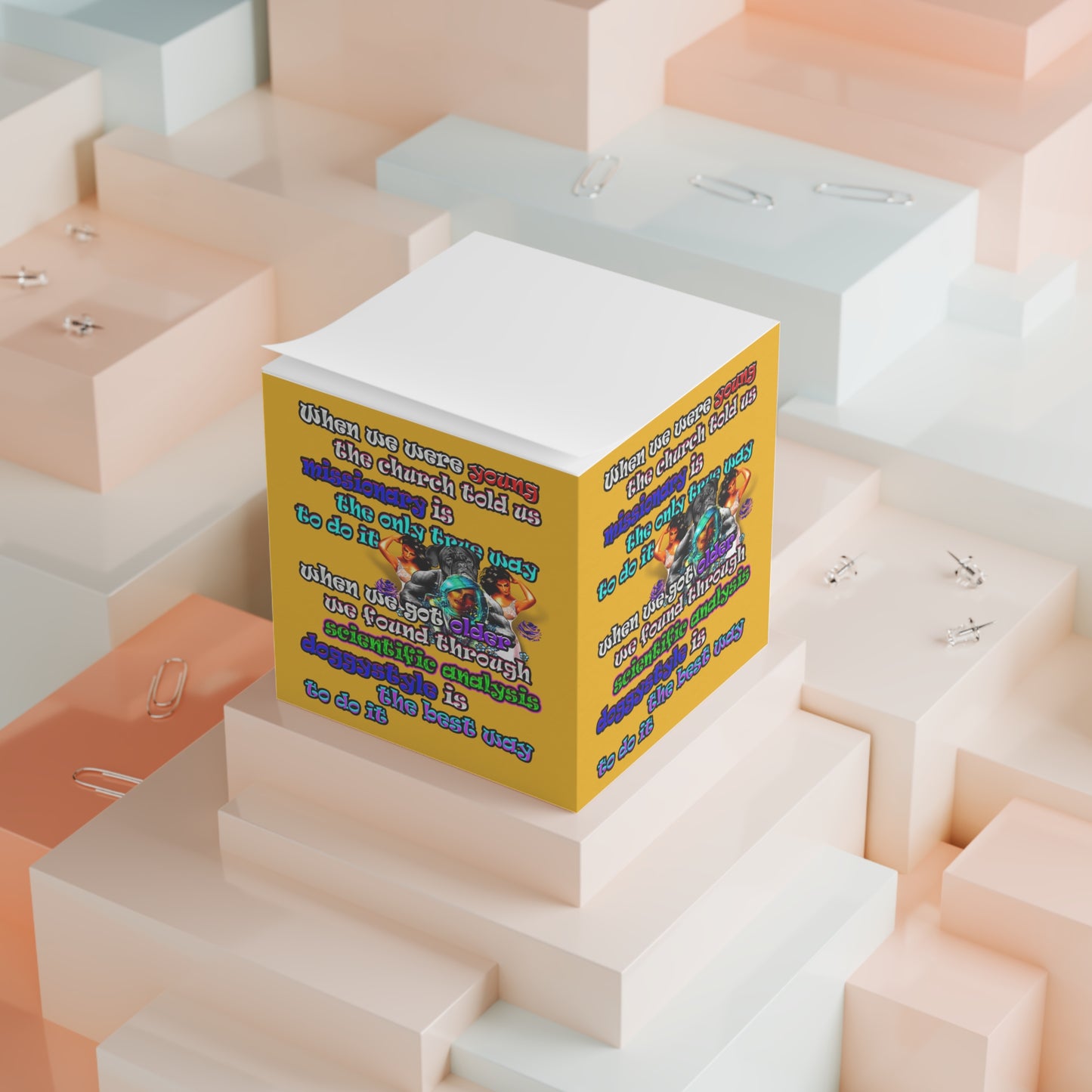 doggystyle - note cube (yellow)