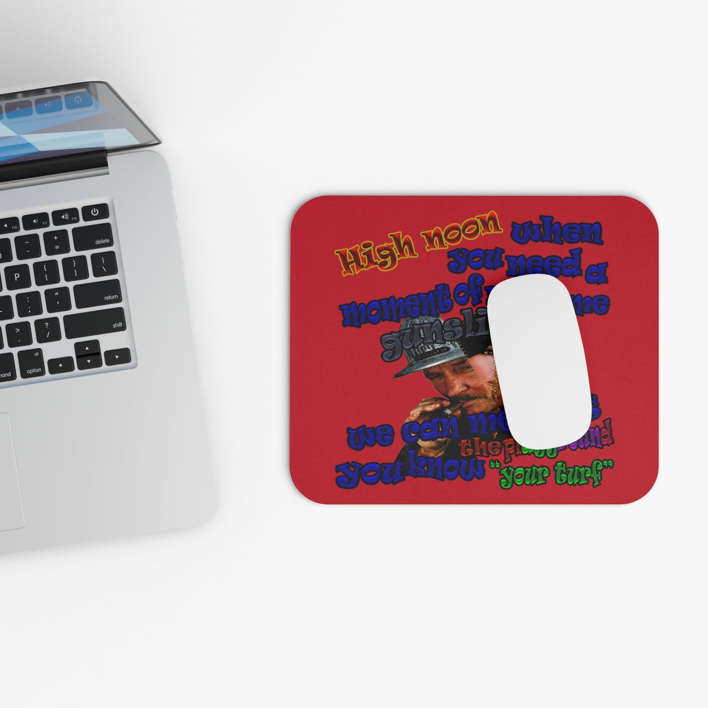high noon - Mouse Pad (Rectangle) (dark red)