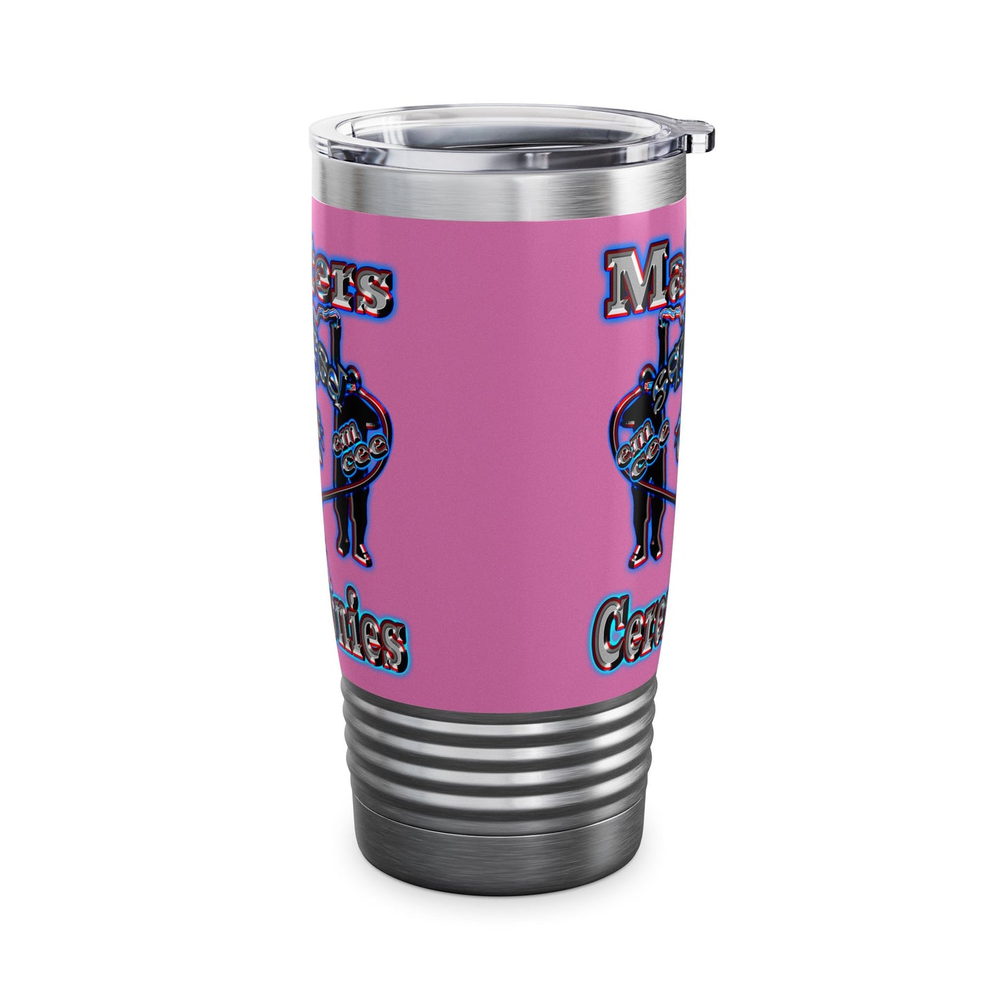 em cee squared - Ringneck Tumbler, 20oz (light pink)