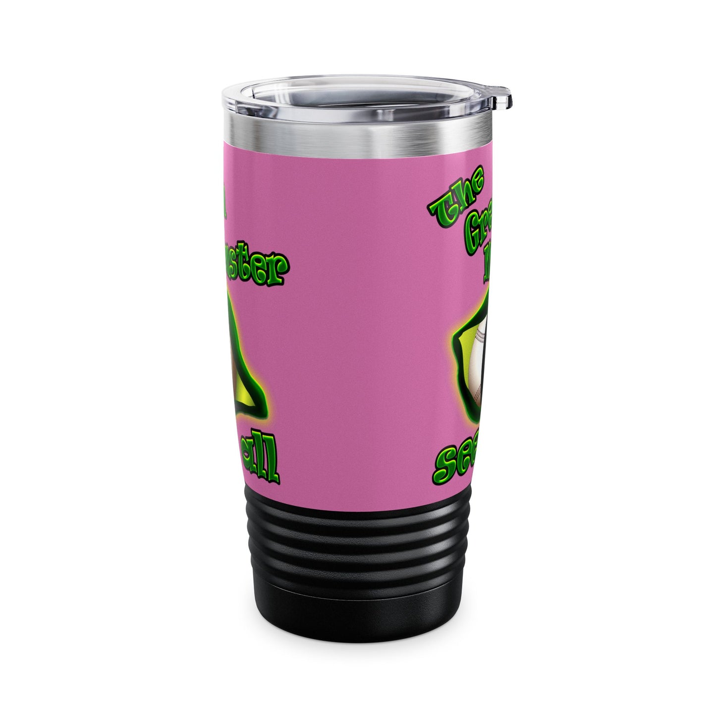 green monster - Ringneck Tumbler, 20oz (light pink)