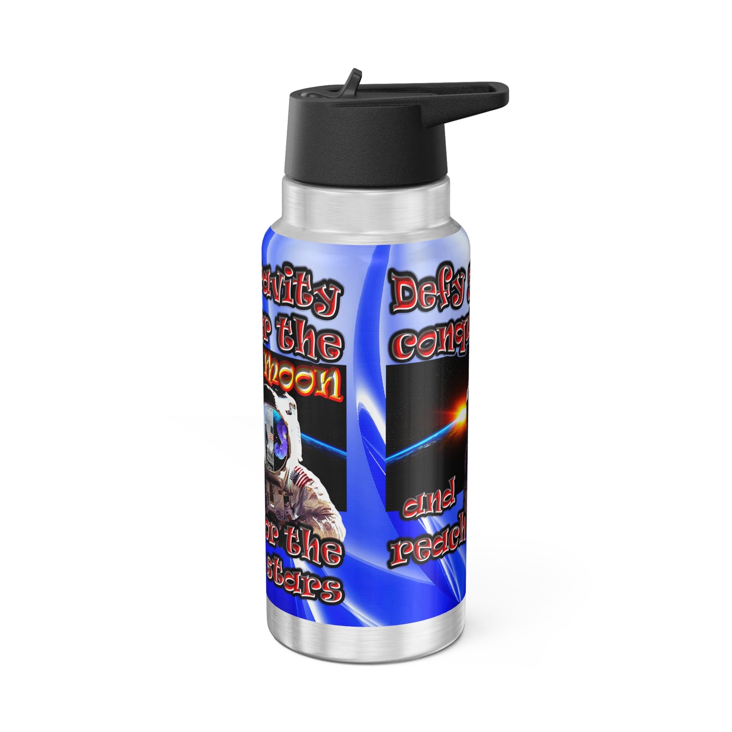 defy conquer reach - Gator Tumbler, 32oz (blue-white wave)