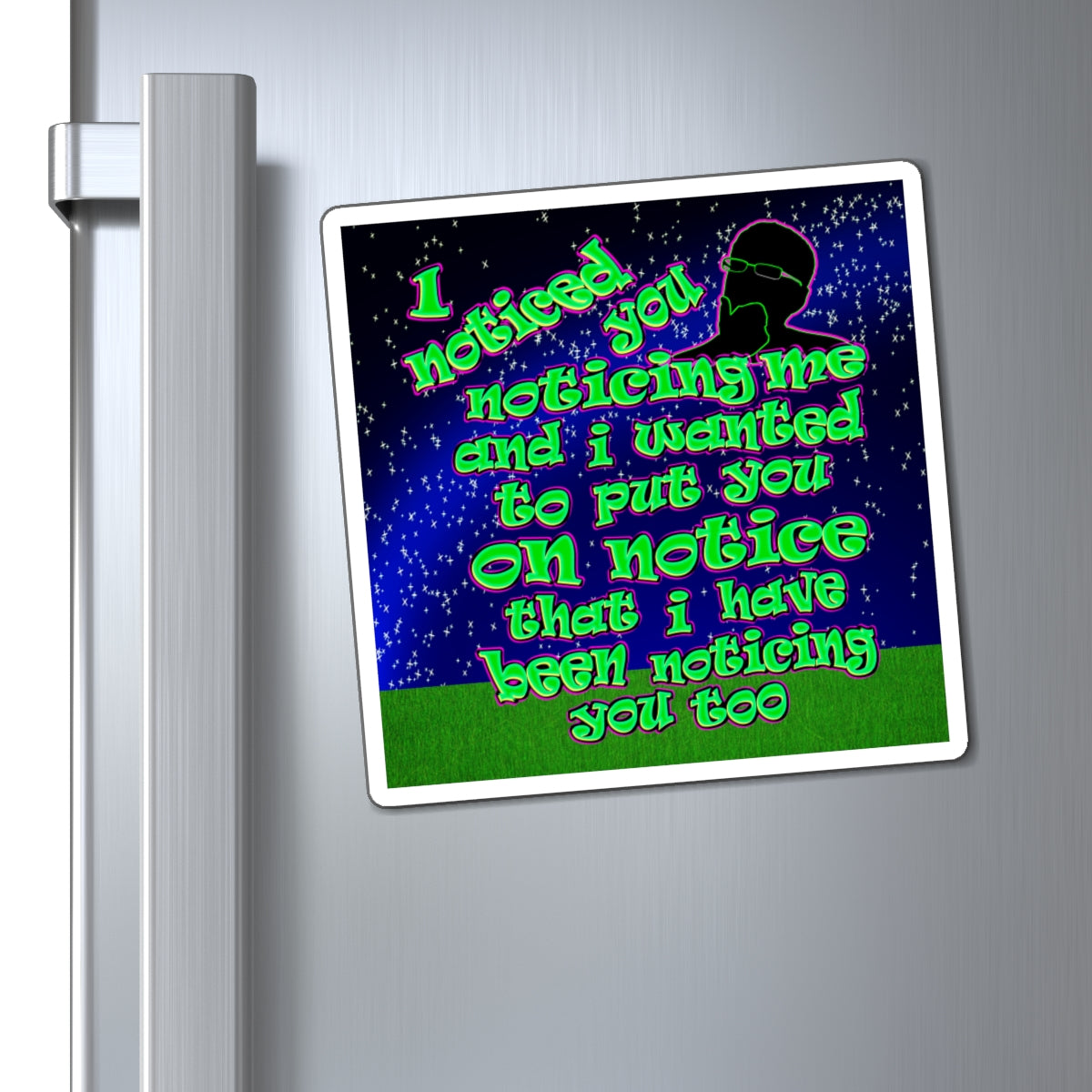 noticed you noticing - Magnets - ('snoops' background)