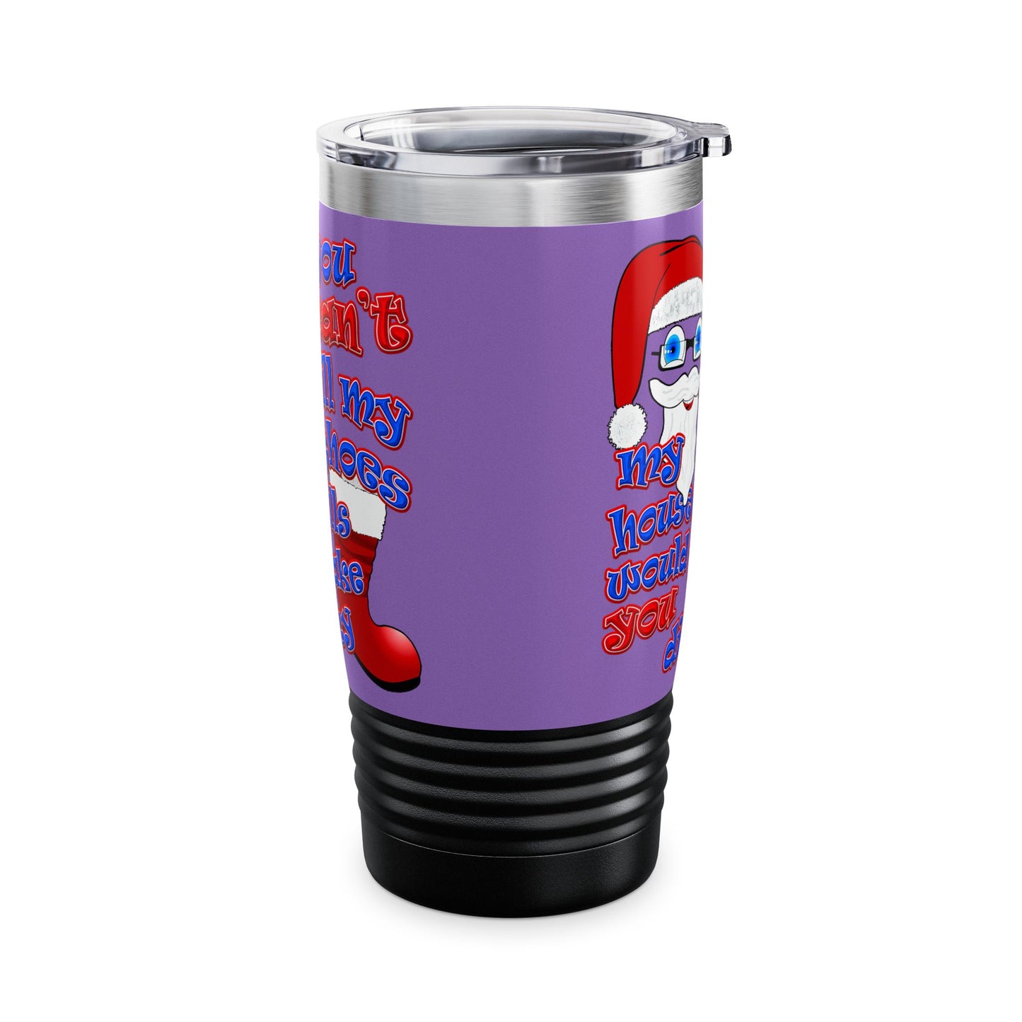 santa's shoes - Ringneck Tumbler, 20oz (light purple)