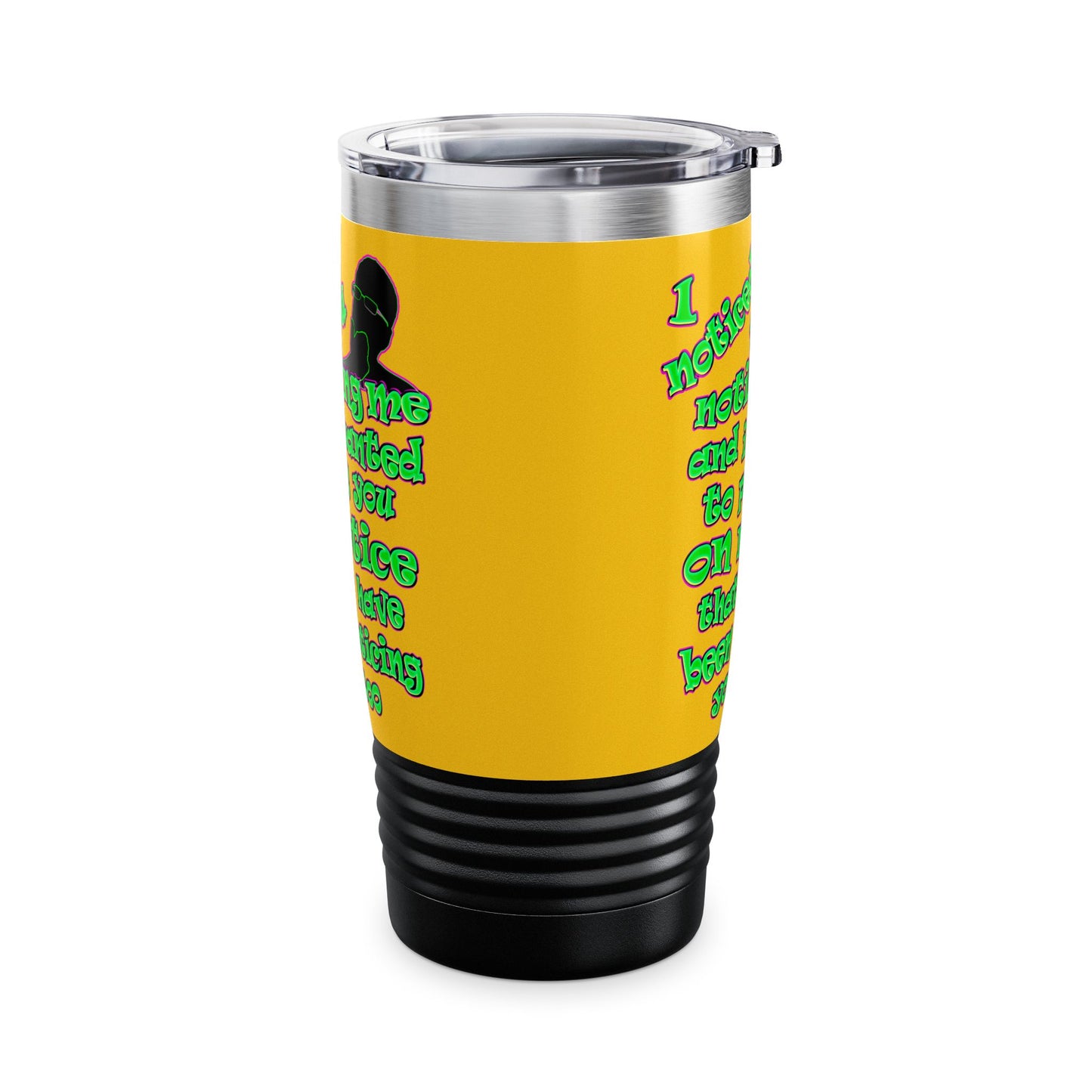 noticed you noticing - Ringneck Tumbler, 20oz (yellow)