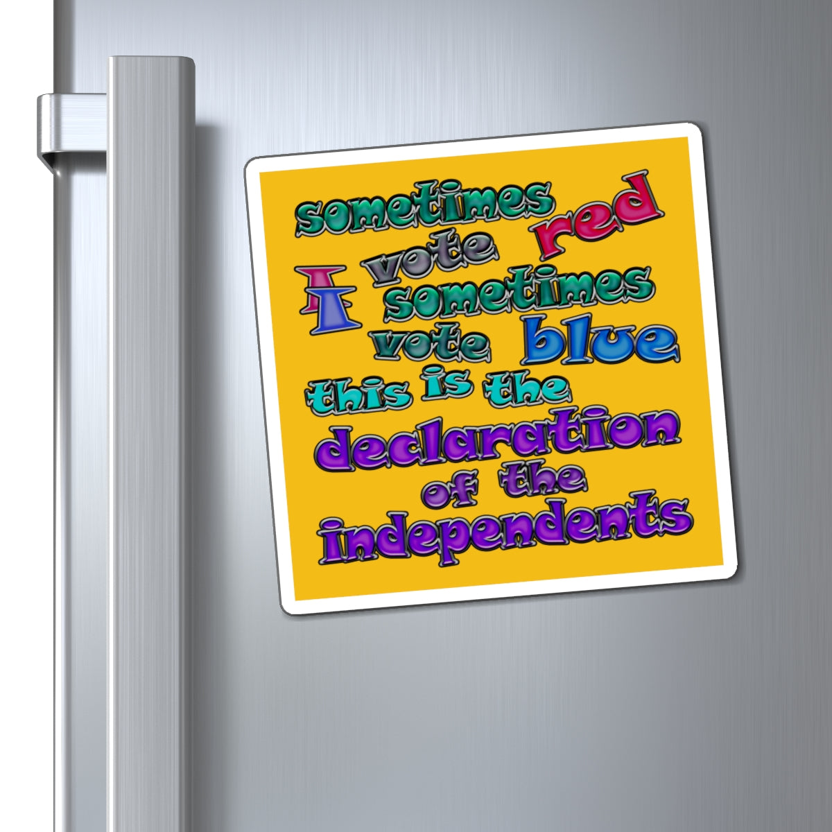 declaration of the independents - Magnets - (yellow)