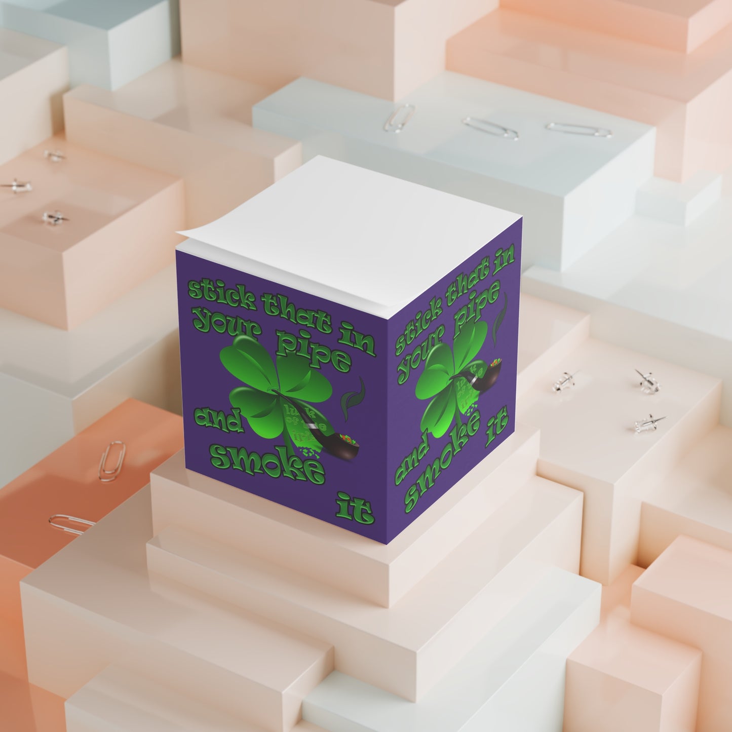 stick that in your pipe and smoke it - note cube (purple)